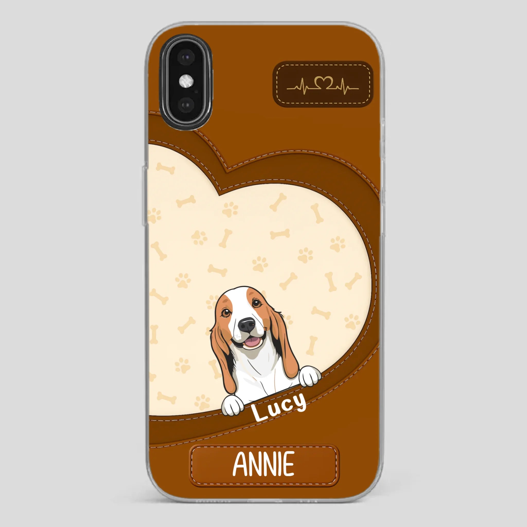 Minimalist Dog Phone Case – Modern Pet Illustration - 89Prints
