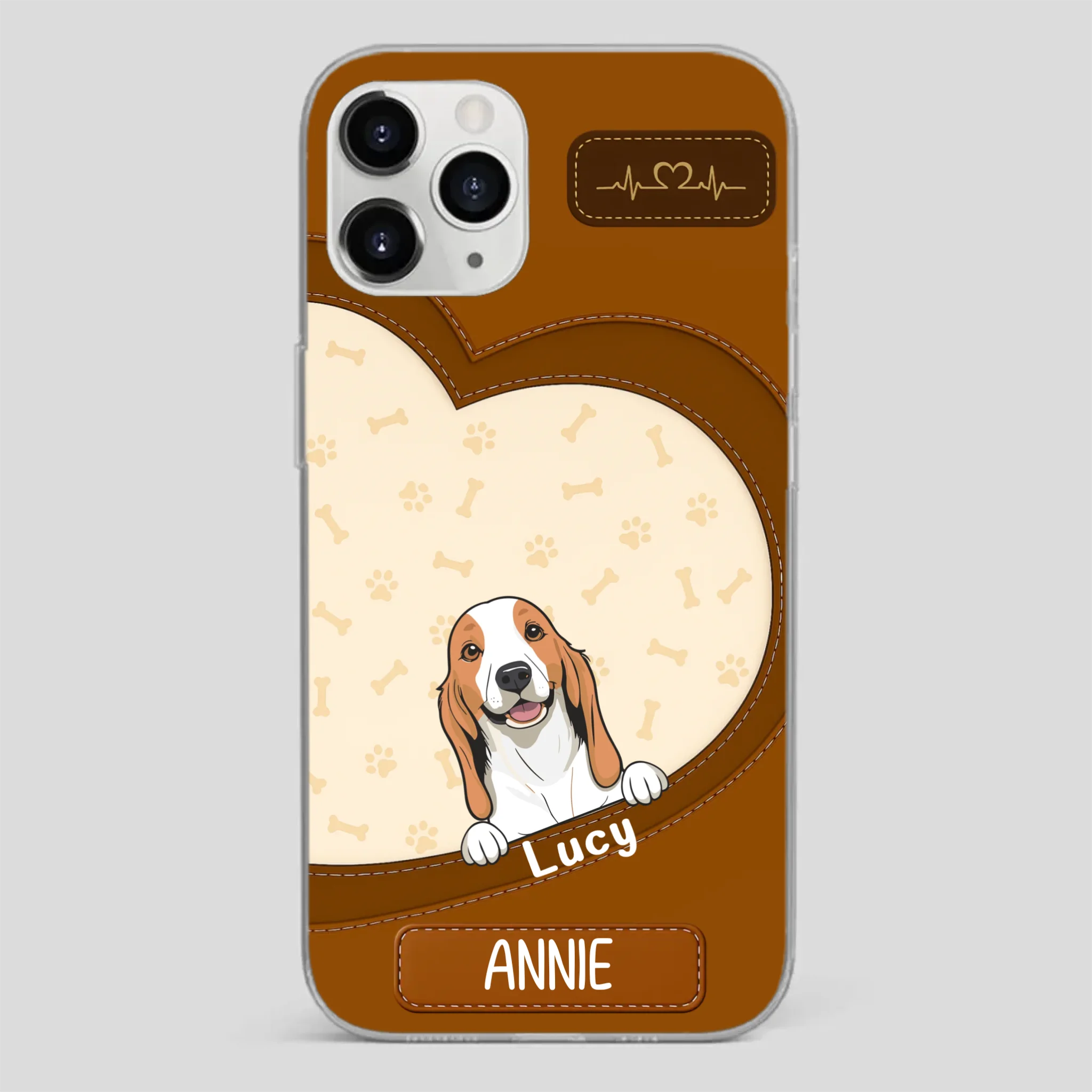 Minimalist Dog Phone Case – Modern Pet Illustration - 89Prints
