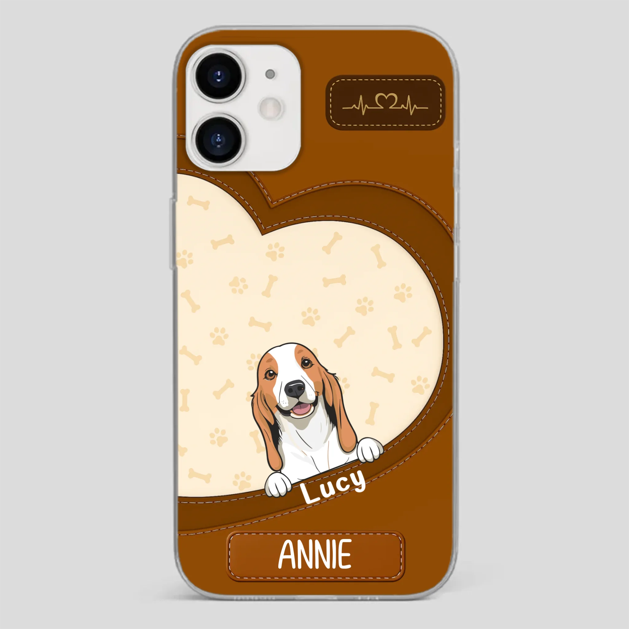 Minimalist Dog Phone Case – Modern Pet Illustration - 89Prints