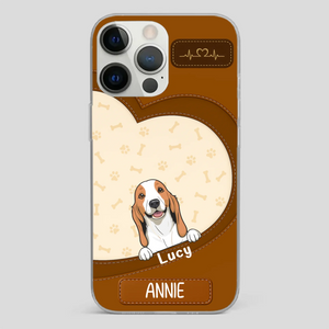 Minimalist Dog Phone Case – Modern Pet Illustration - 89Prints