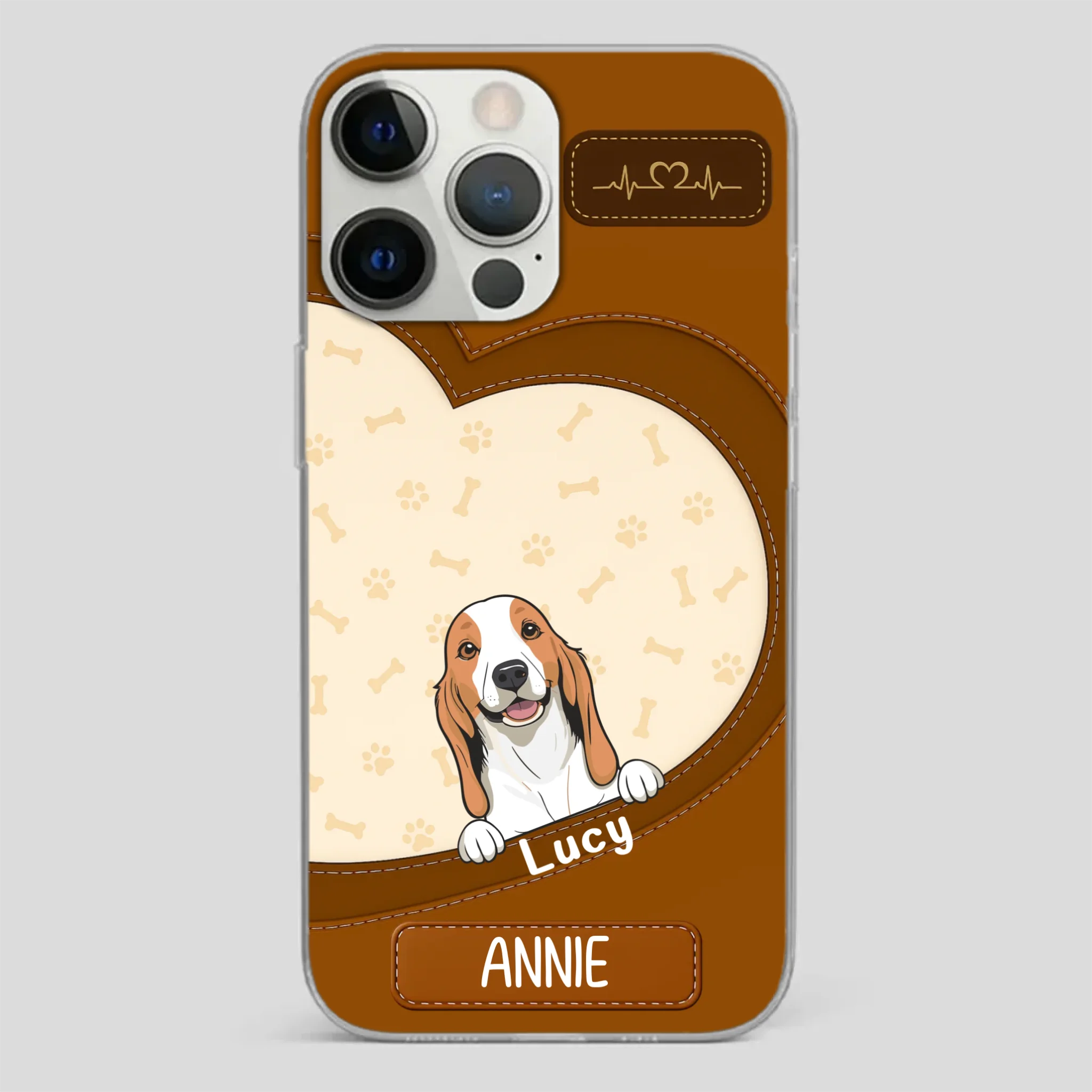 Minimalist Dog Phone Case – Modern Pet Illustration - 89Prints