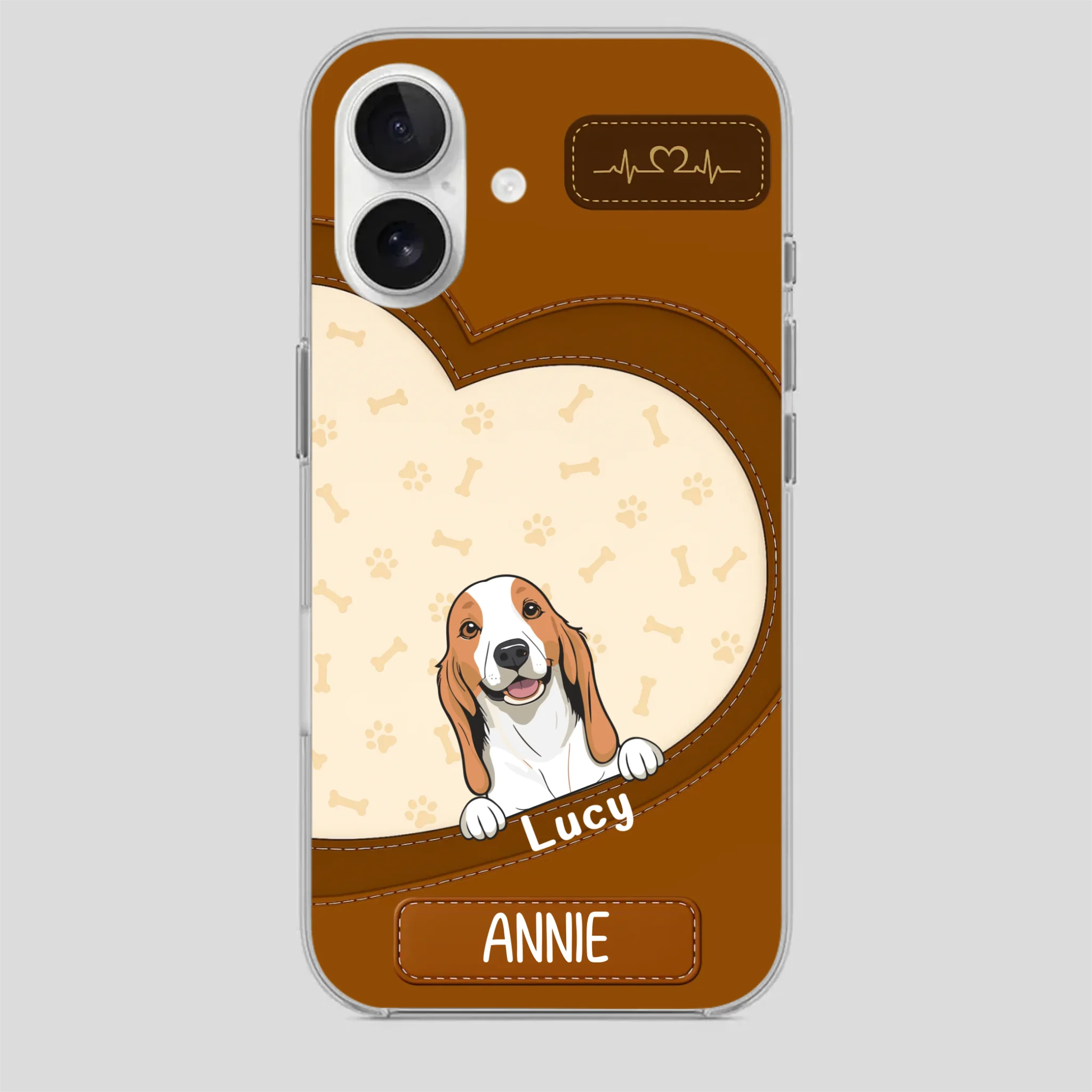Minimalist Dog Phone Case – Modern Pet Illustration - 89Prints