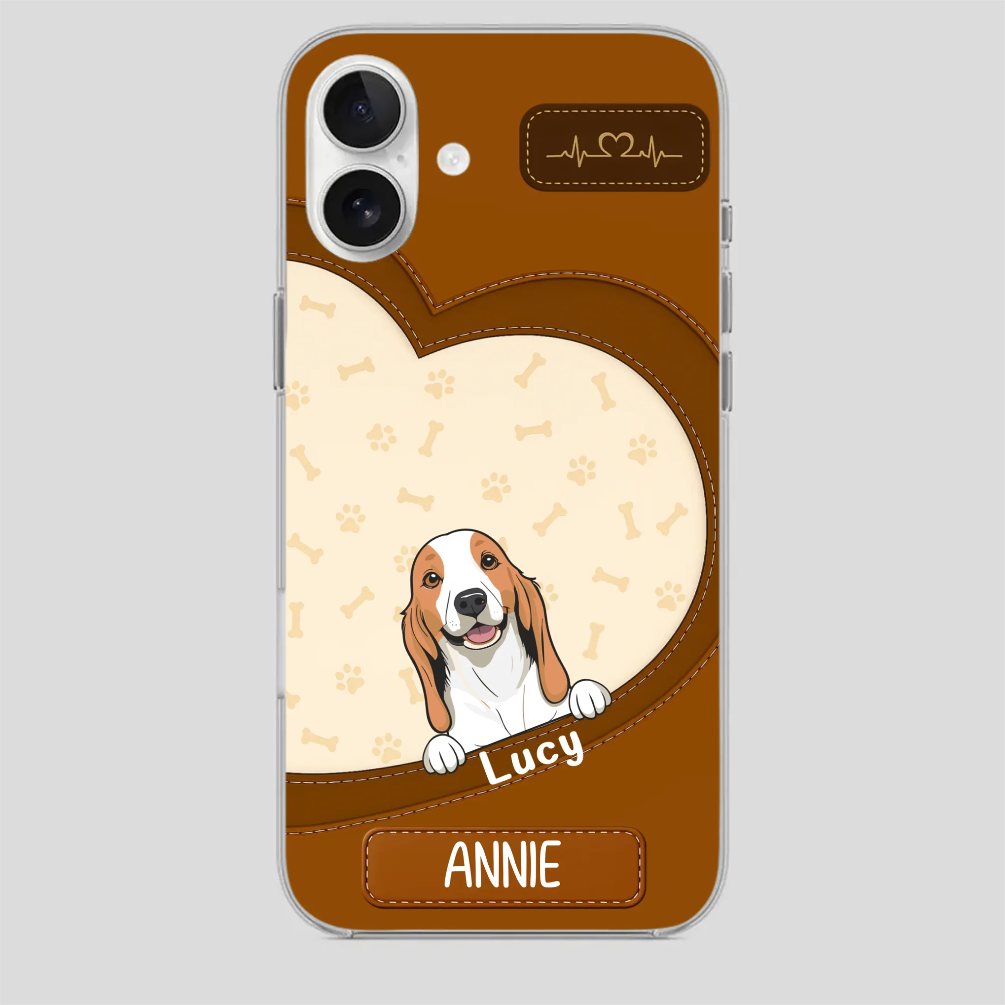 Minimalist Dog Phone Case – Modern Pet Illustration - 89Prints