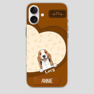 Minimalist Dog Phone Case – Modern Pet Illustration - 89Prints