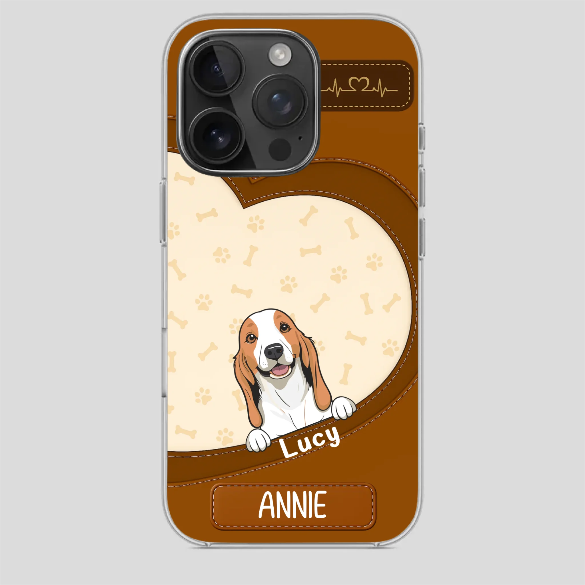 Minimalist Dog Phone Case – Modern Pet Illustration - 89Prints