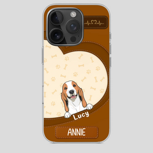 Minimalist Dog Phone Case – Modern Pet Illustration - 89Prints