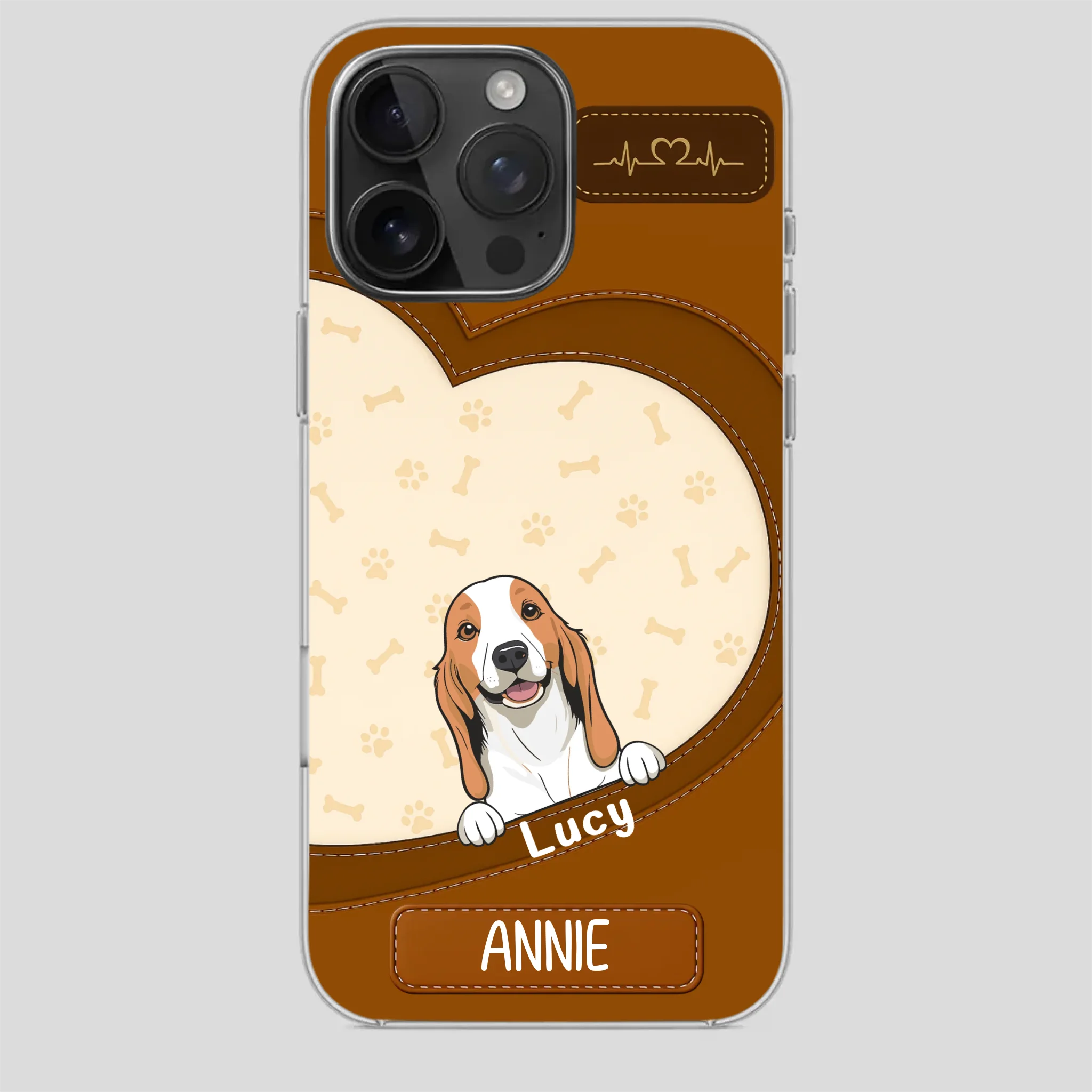 Minimalist Dog Phone Case – Modern Pet Illustration - 89Prints