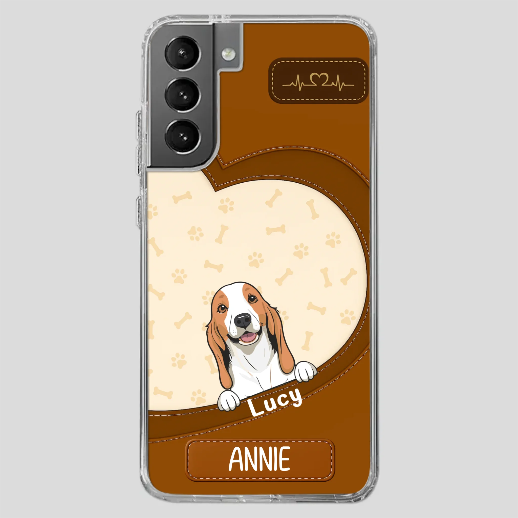 Minimalist Dog Phone Case – Modern Pet Illustration - 89Prints