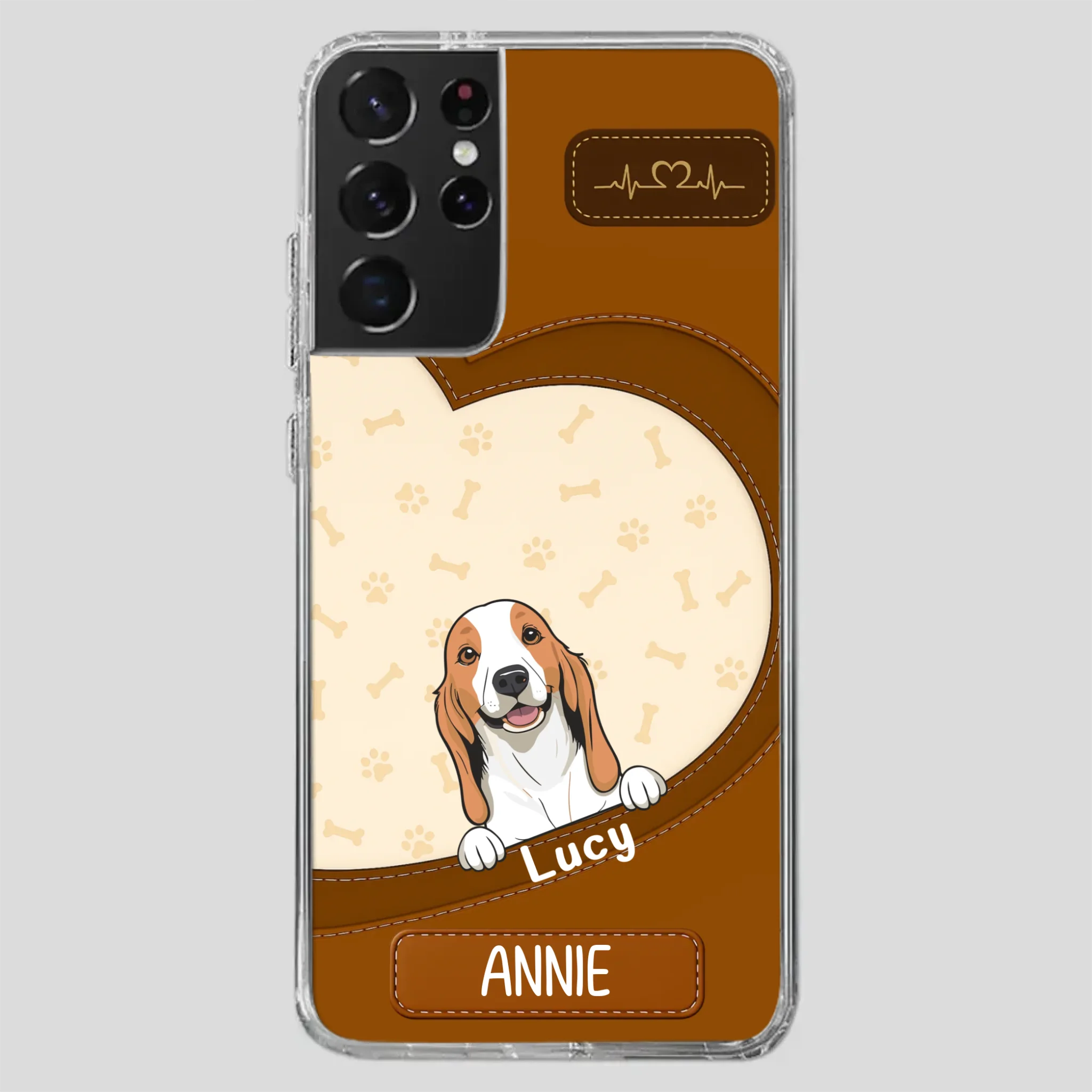 Minimalist Dog Phone Case – Modern Pet Illustration - 89Prints