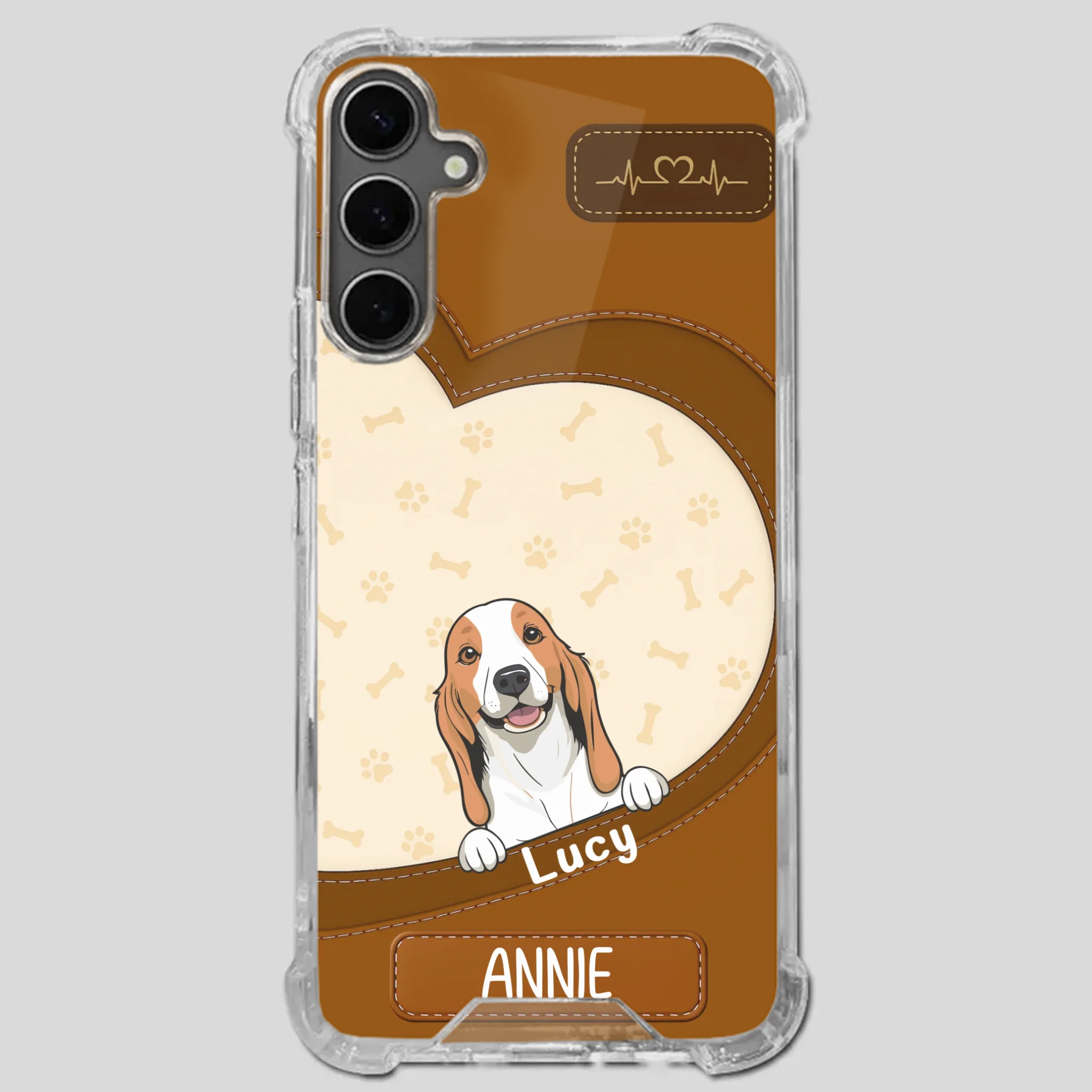 Minimalist Dog Phone Case – Modern Pet Illustration - 89Prints