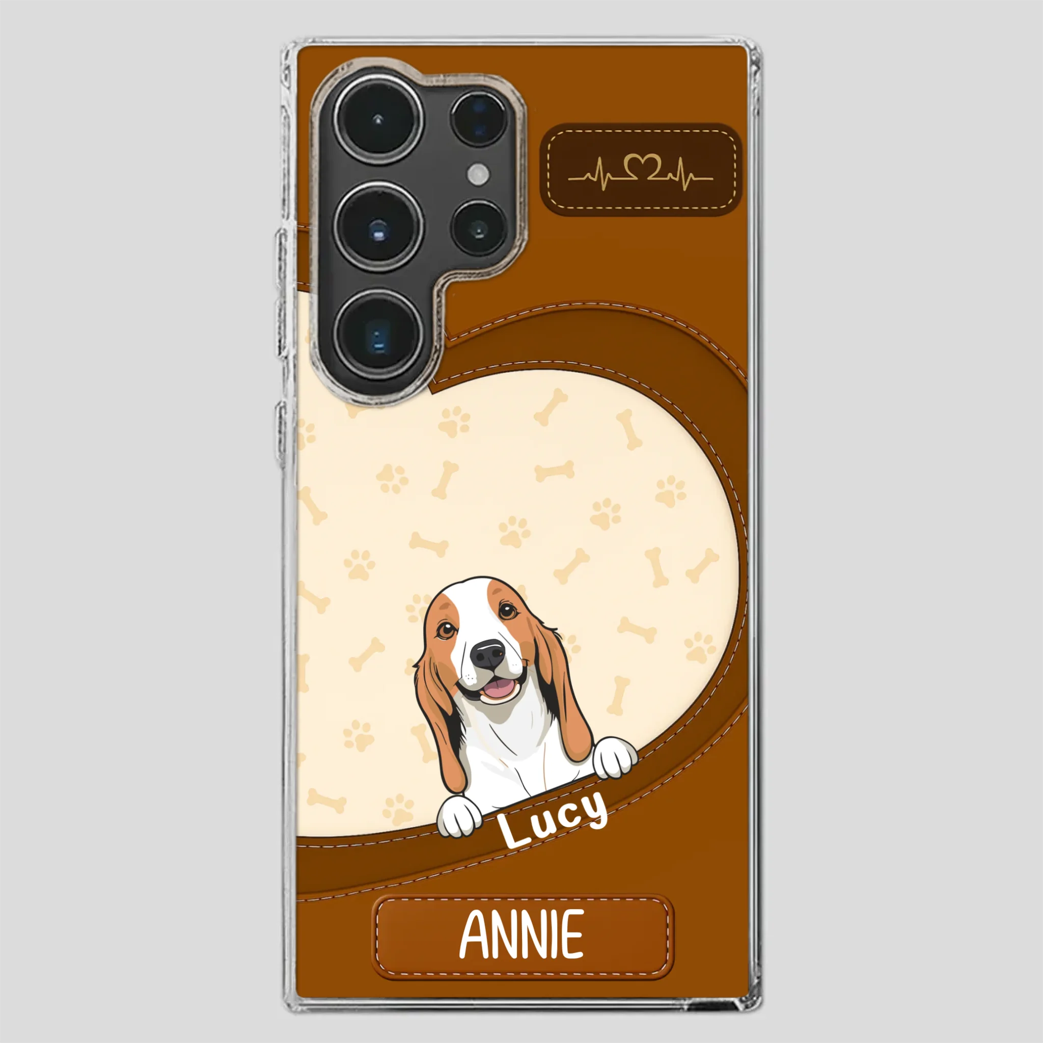 Minimalist Dog Phone Case – Modern Pet Illustration - 89Prints