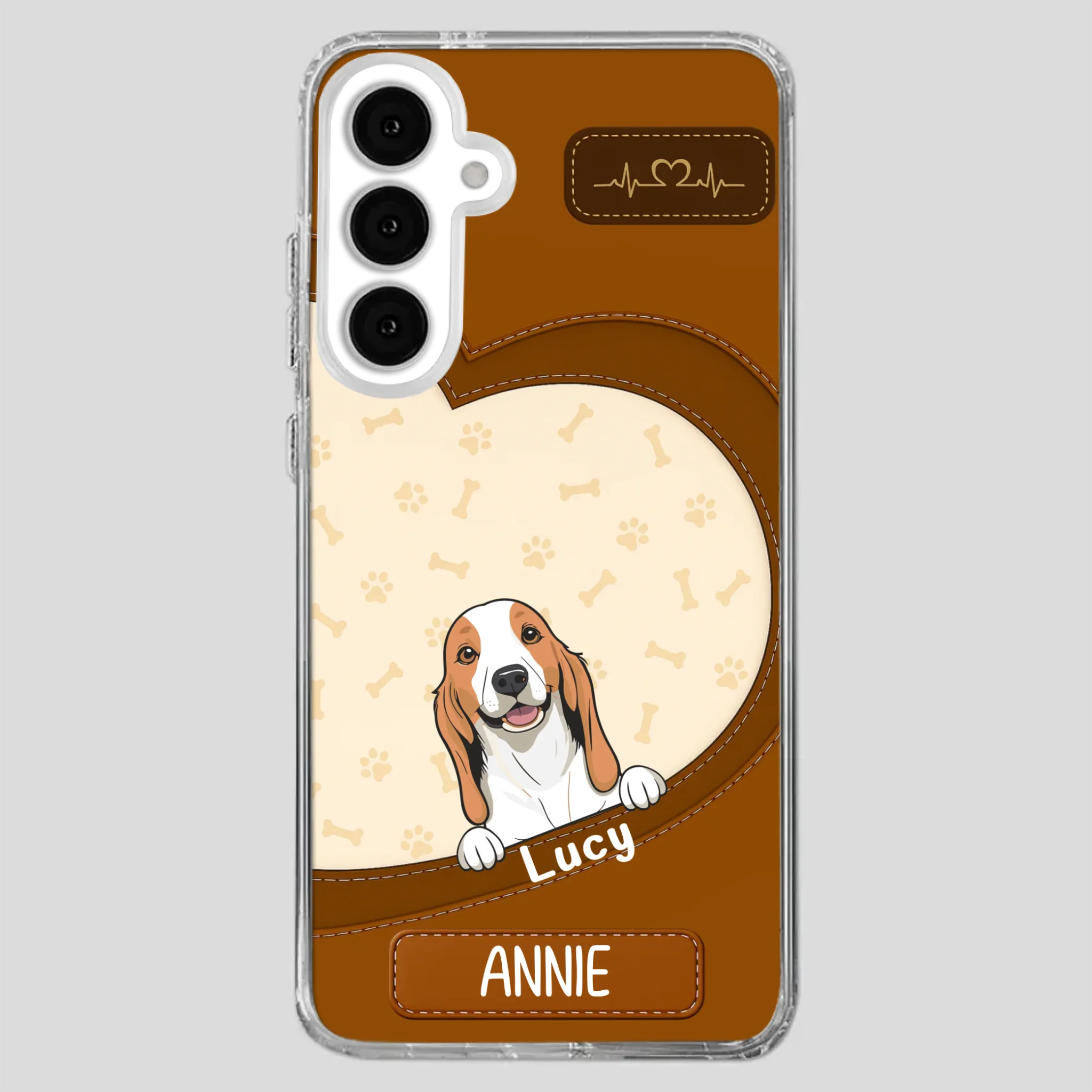 Minimalist Dog Phone Case – Modern Pet Illustration - 89Prints