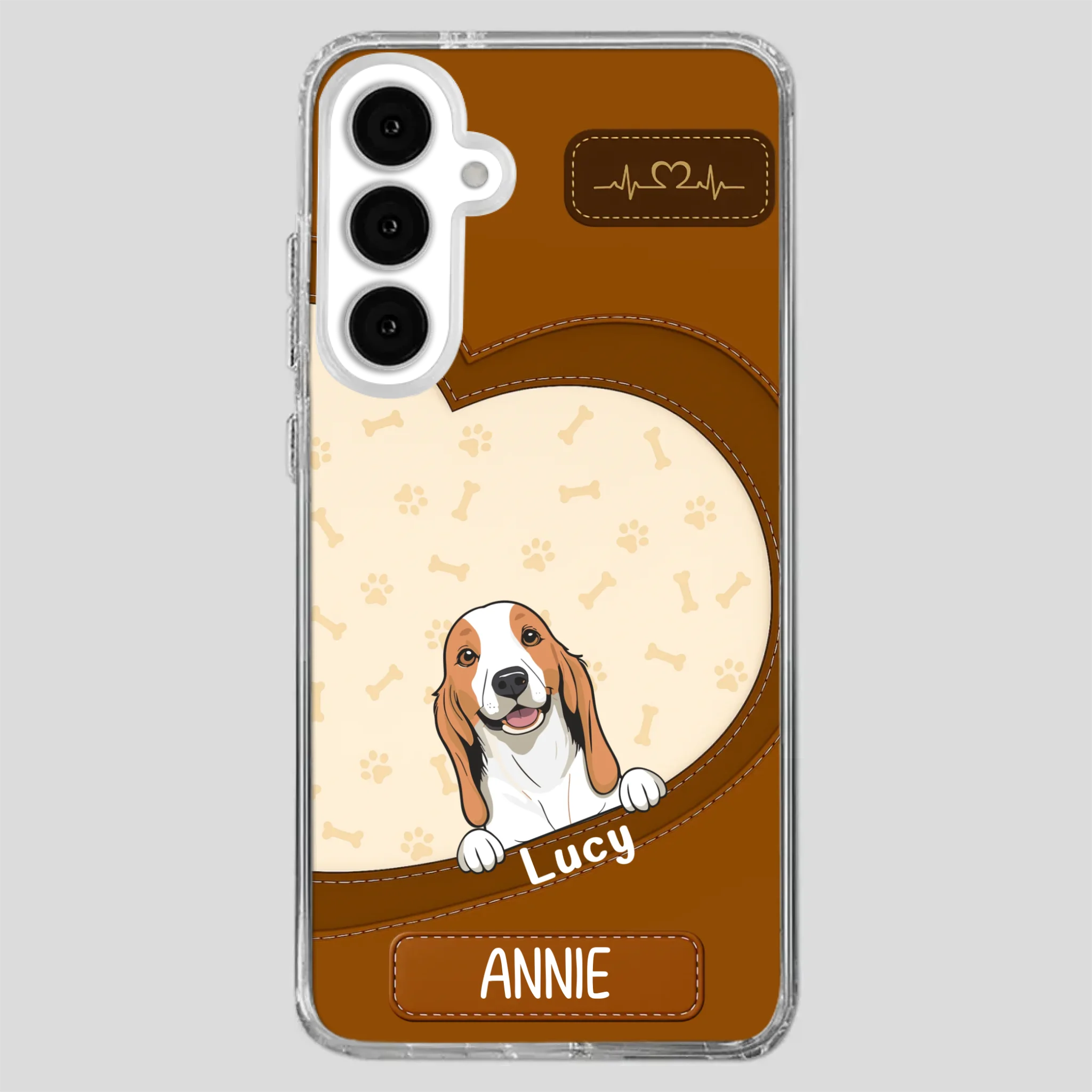 Minimalist Dog Phone Case – Modern Pet Illustration - 89Prints