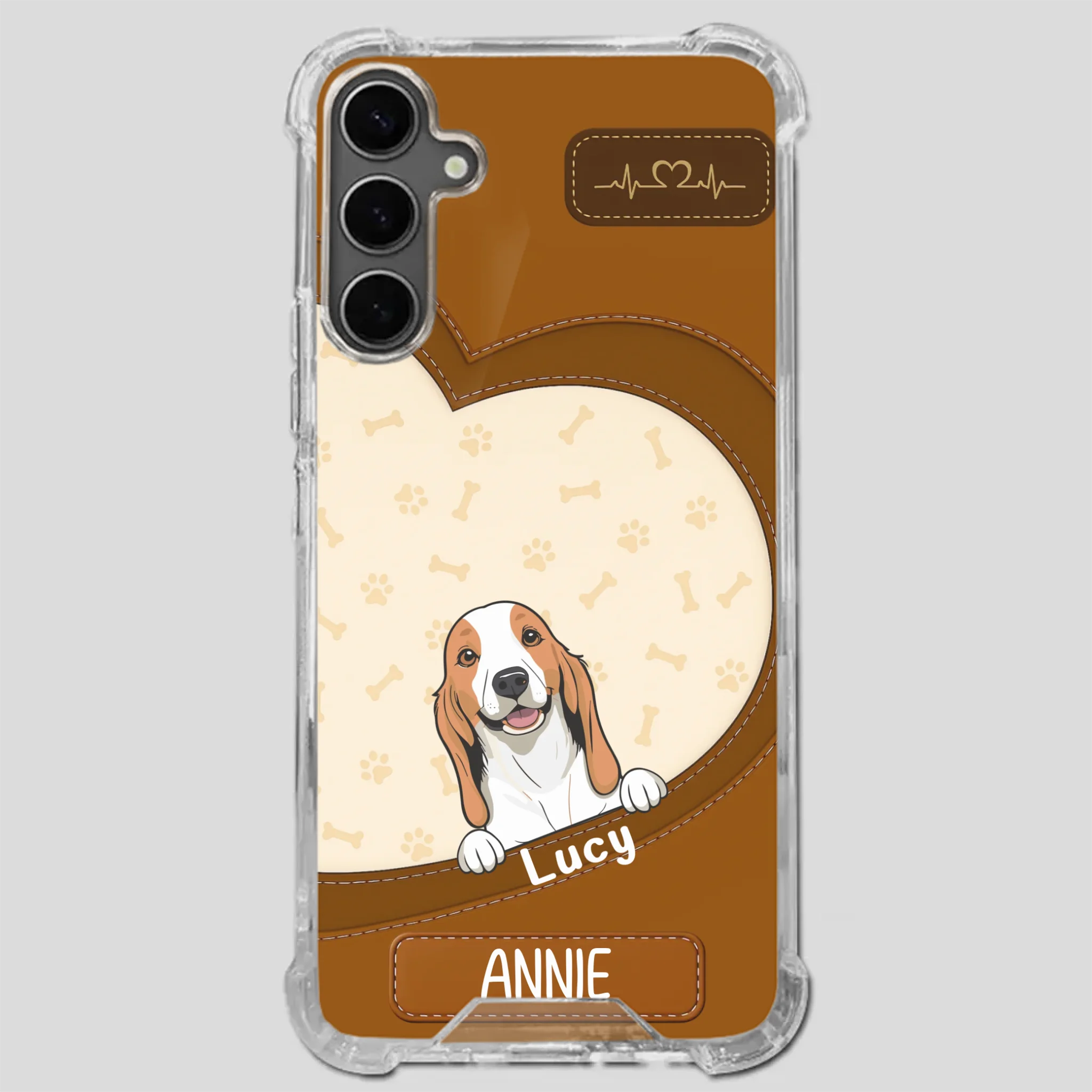 Minimalist Dog Phone Case – Modern Pet Illustration - 89Prints