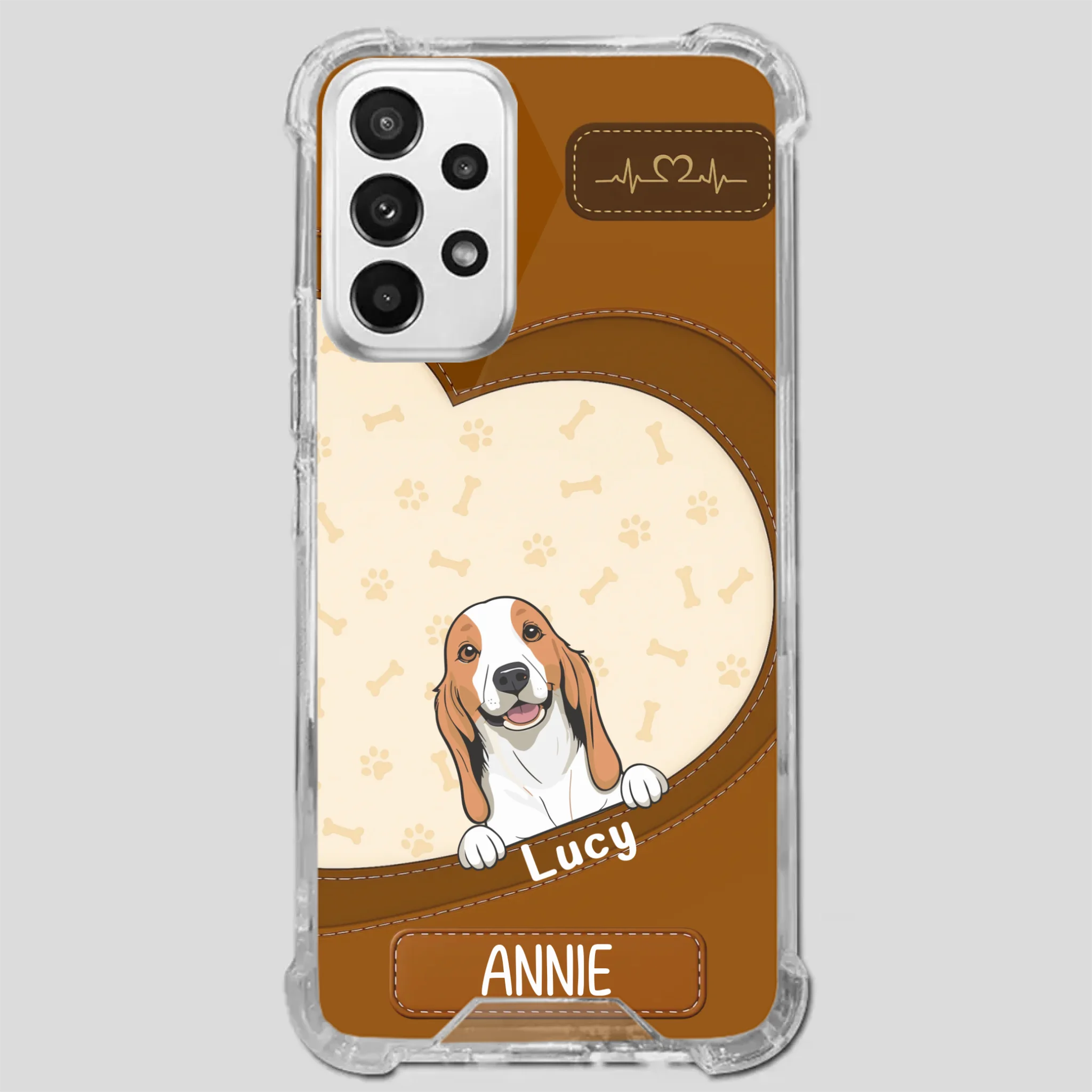 Minimalist Dog Phone Case – Modern Pet Illustration - 89Prints