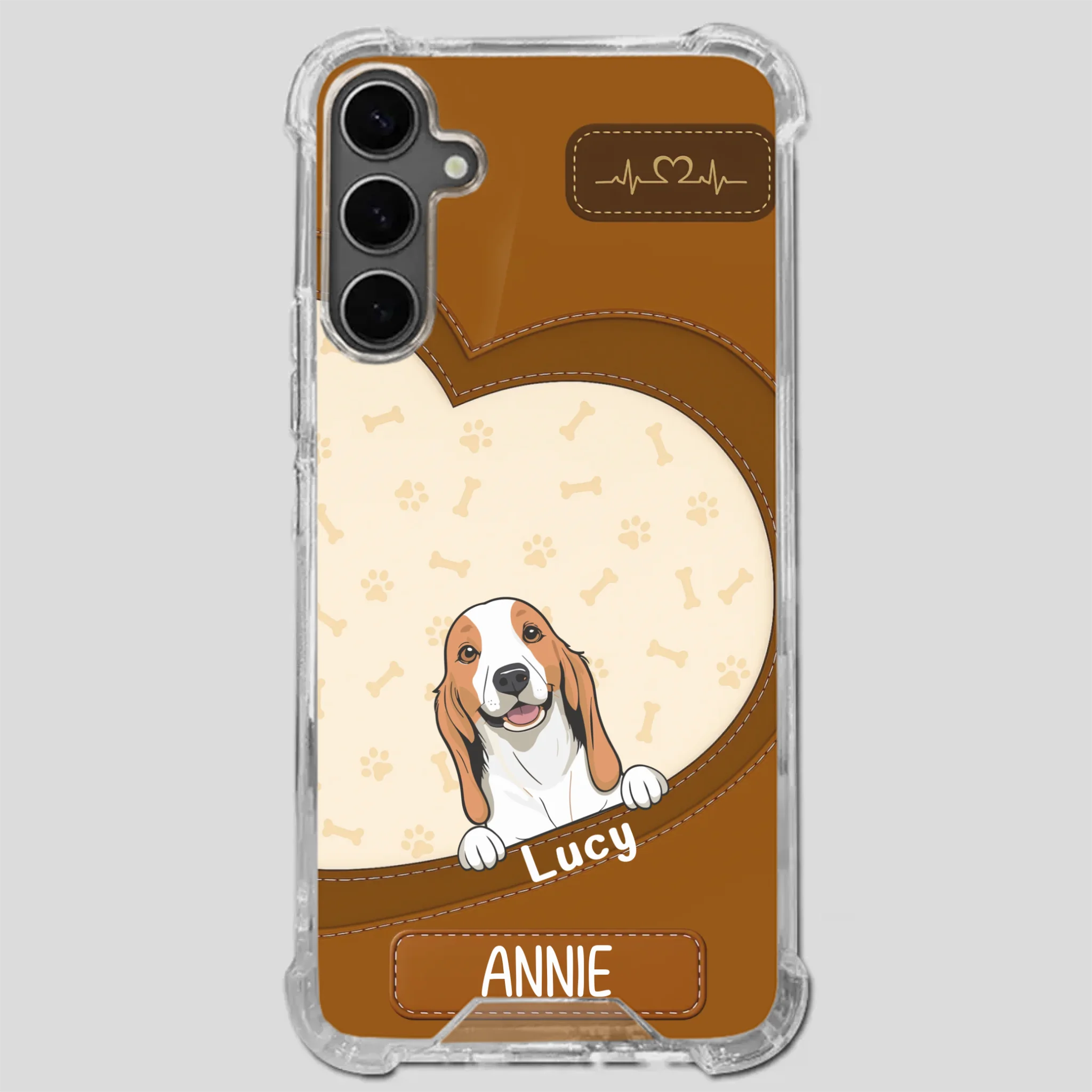 Minimalist Dog Phone Case – Modern Pet Illustration - 89Prints