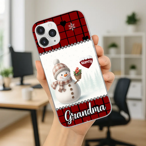 Merry Christmas Grandma – Personalized Heart Phone Case - 89Prints