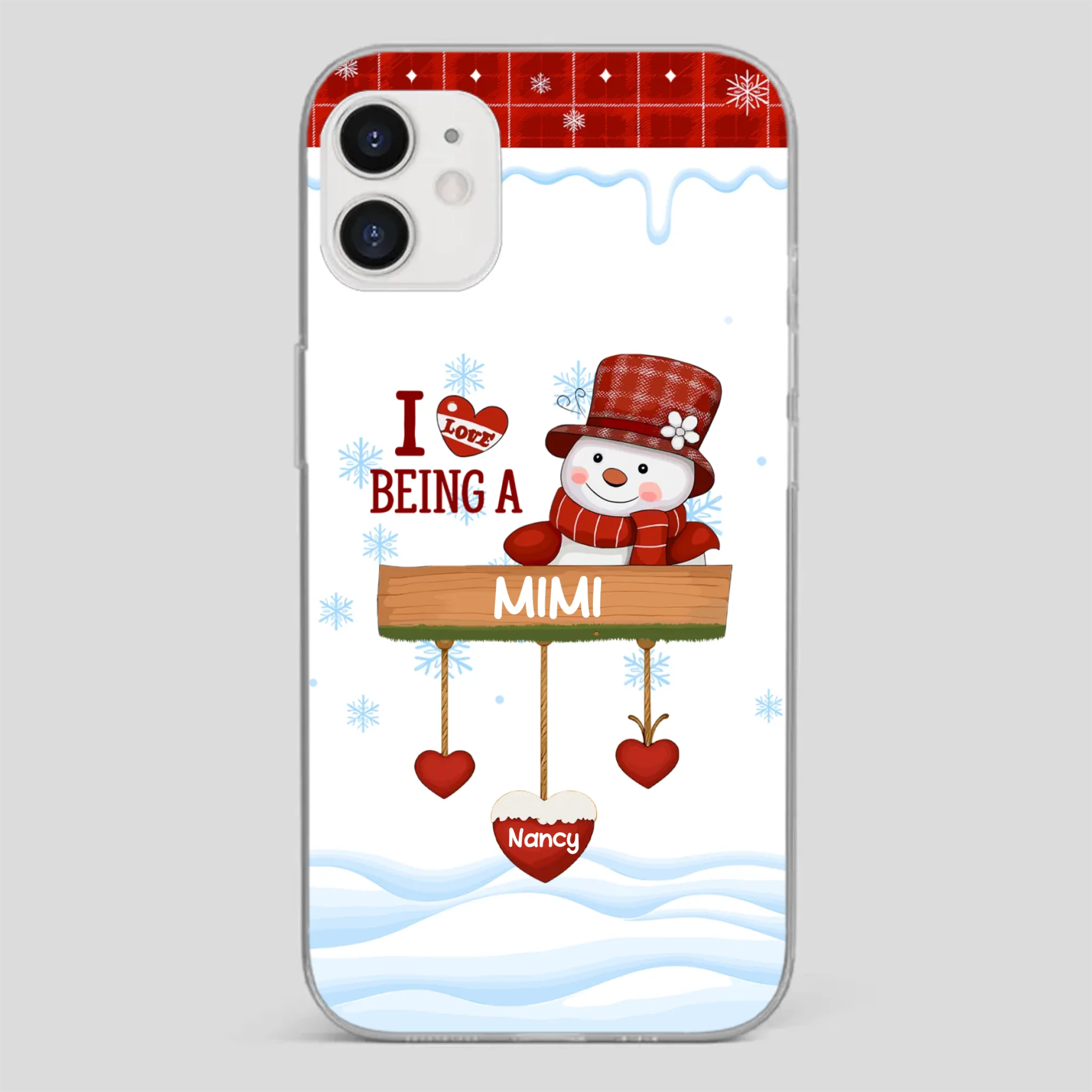 Personalized Holiday Phone Case - Merry Christmas Grandma - 89Prints