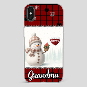 Merry Christmas Grandma – Personalized Heart Phone Case - 89Prints