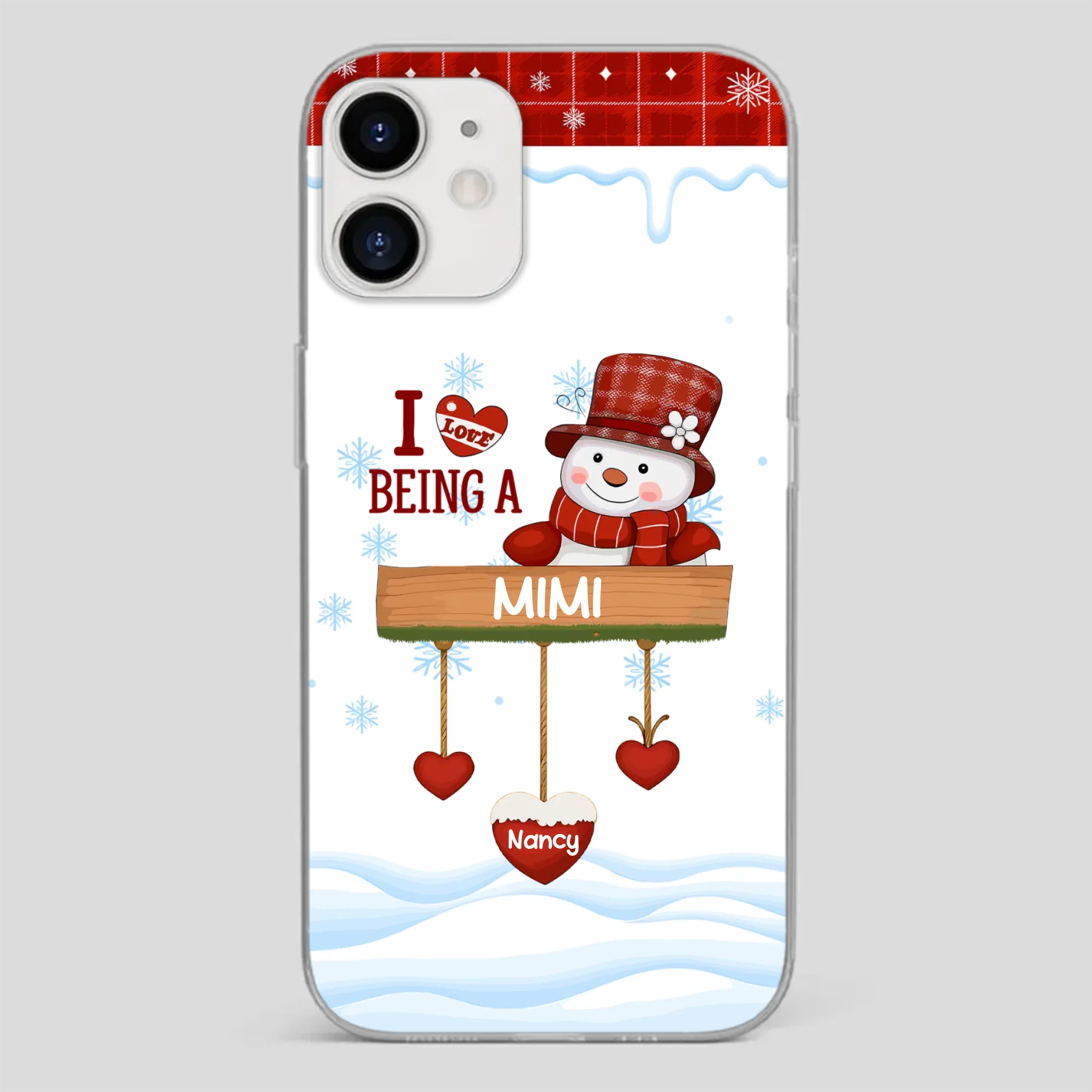 Personalized Holiday Phone Case - Merry Christmas Grandma - 89Prints