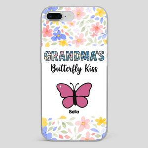 Grandma’s Butterfly Kiss Phone Case – Sweet Personalized Gift for Grandma - 89Prints