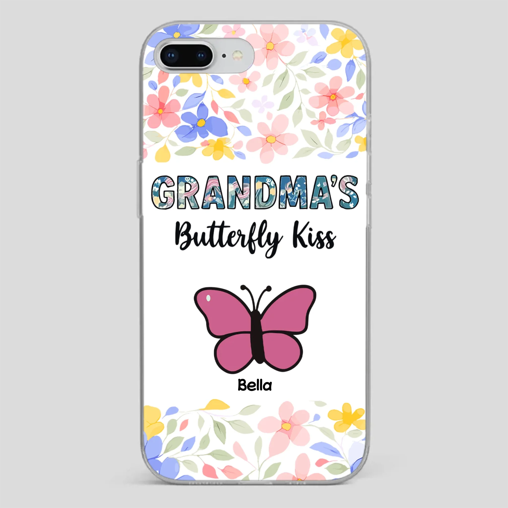 Grandma’s Butterfly Kiss Phone Case – Sweet Personalized Gift for Grandma - 89Prints