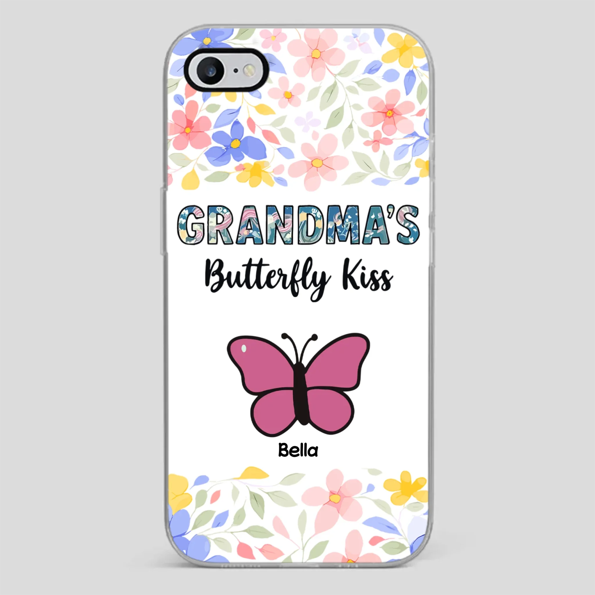 Grandma’s Butterfly Kiss Phone Case – Sweet Personalized Gift for Grandma - 89Prints