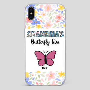 Grandma’s Butterfly Kiss Phone Case – Sweet Personalized Gift for Grandma - 89Prints