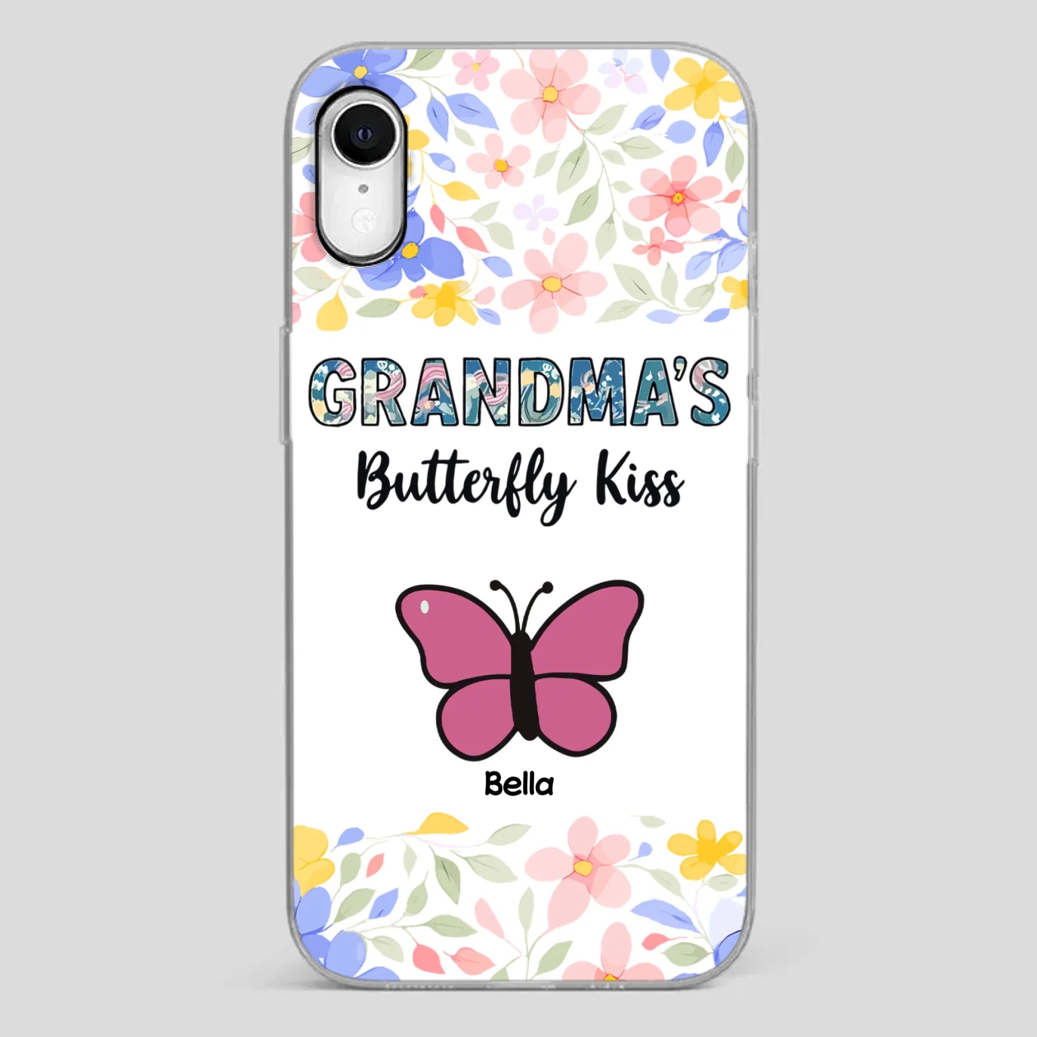 Grandma’s Butterfly Kiss Phone Case – Sweet Personalized Gift for Grandma - 89Prints