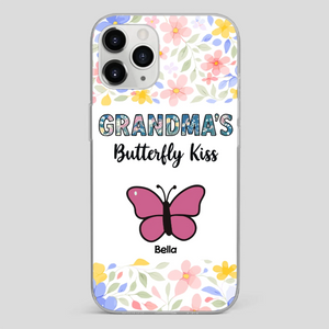Grandma’s Butterfly Kiss Phone Case – Sweet Personalized Gift for Grandma - 89Prints