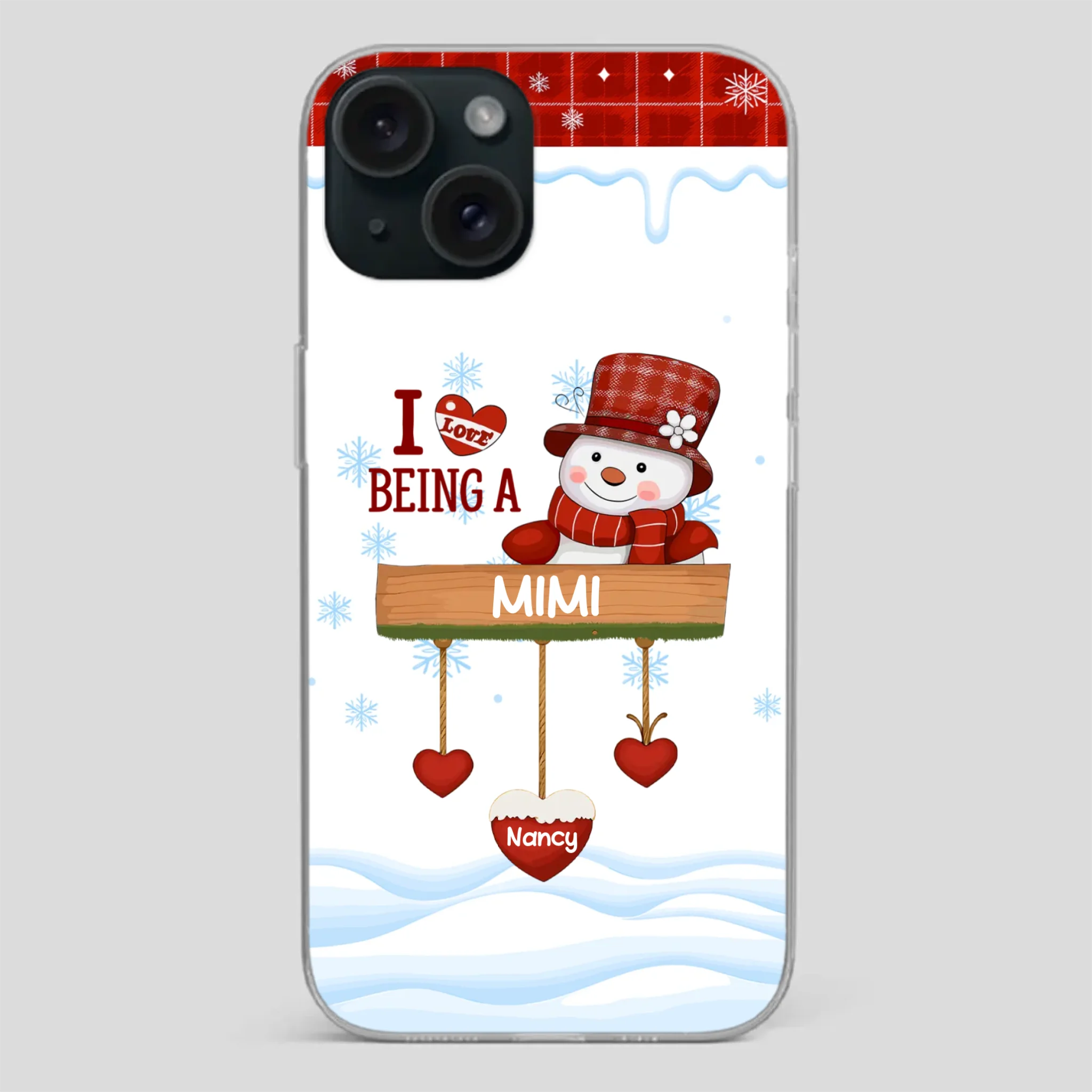 Personalized Holiday Phone Case - Merry Christmas Grandma - 89Prints