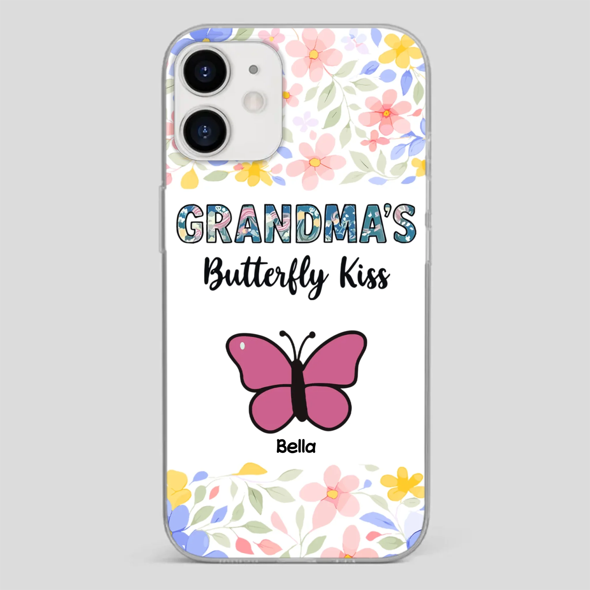 Grandma’s Butterfly Kiss Phone Case – Sweet Personalized Gift for Grandma - 89Prints