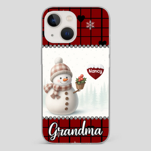 Merry Christmas Grandma – Personalized Heart Phone Case - 89Prints