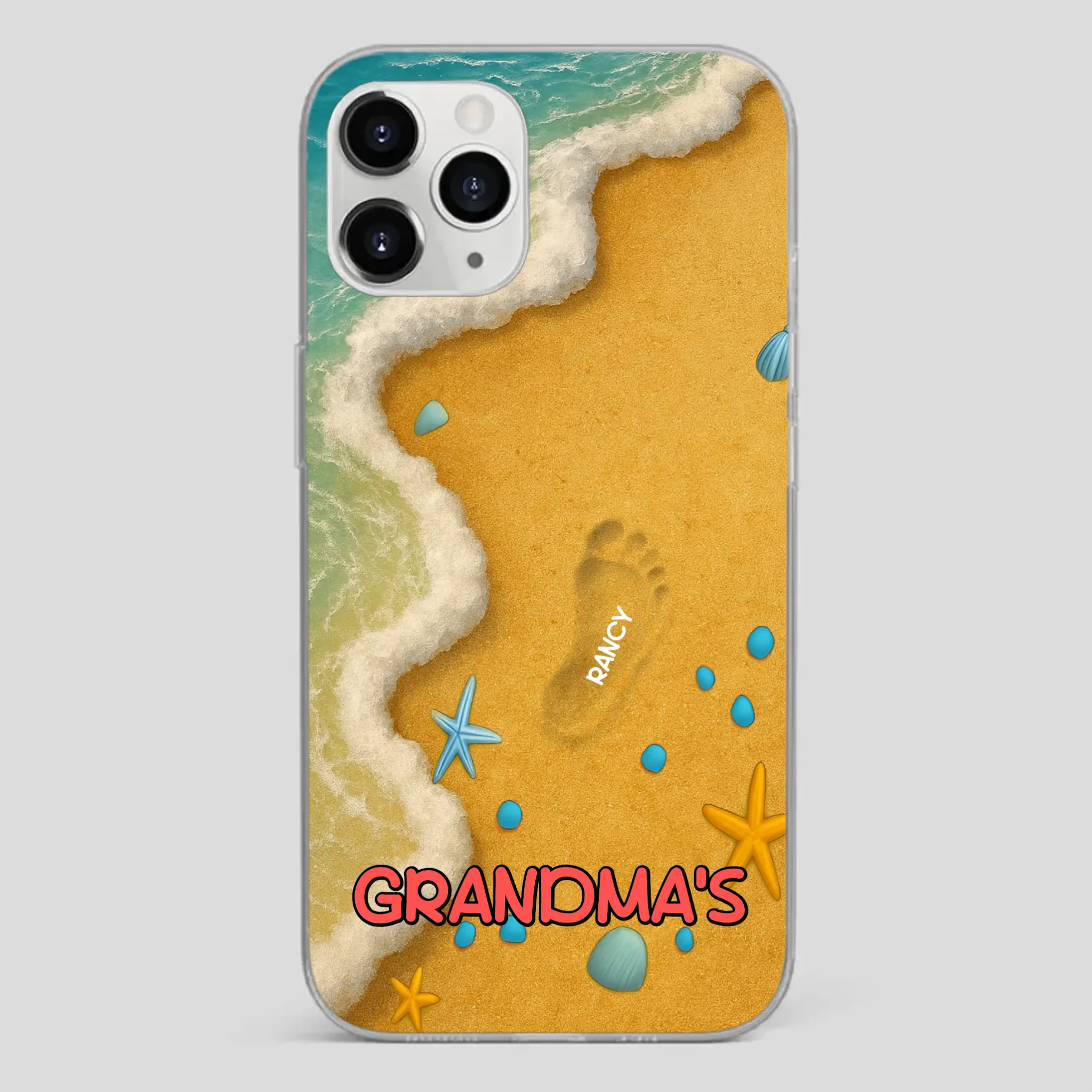 Grandma Phone Case with Flowers – Custom Name Design - 89Prints
