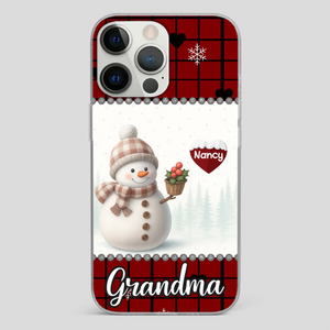 Merry Christmas Grandma – Personalized Heart Phone Case - 89Prints