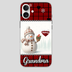 Merry Christmas Grandma – Personalized Heart Phone Case - 89Prints