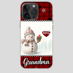 Merry Christmas Grandma – Personalized Heart Phone Case - 89Prints