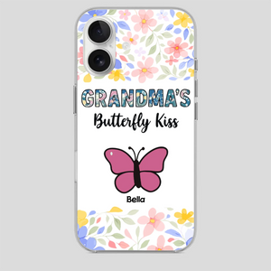 Grandma’s Butterfly Kiss Phone Case – Sweet Personalized Gift for Grandma - 89Prints