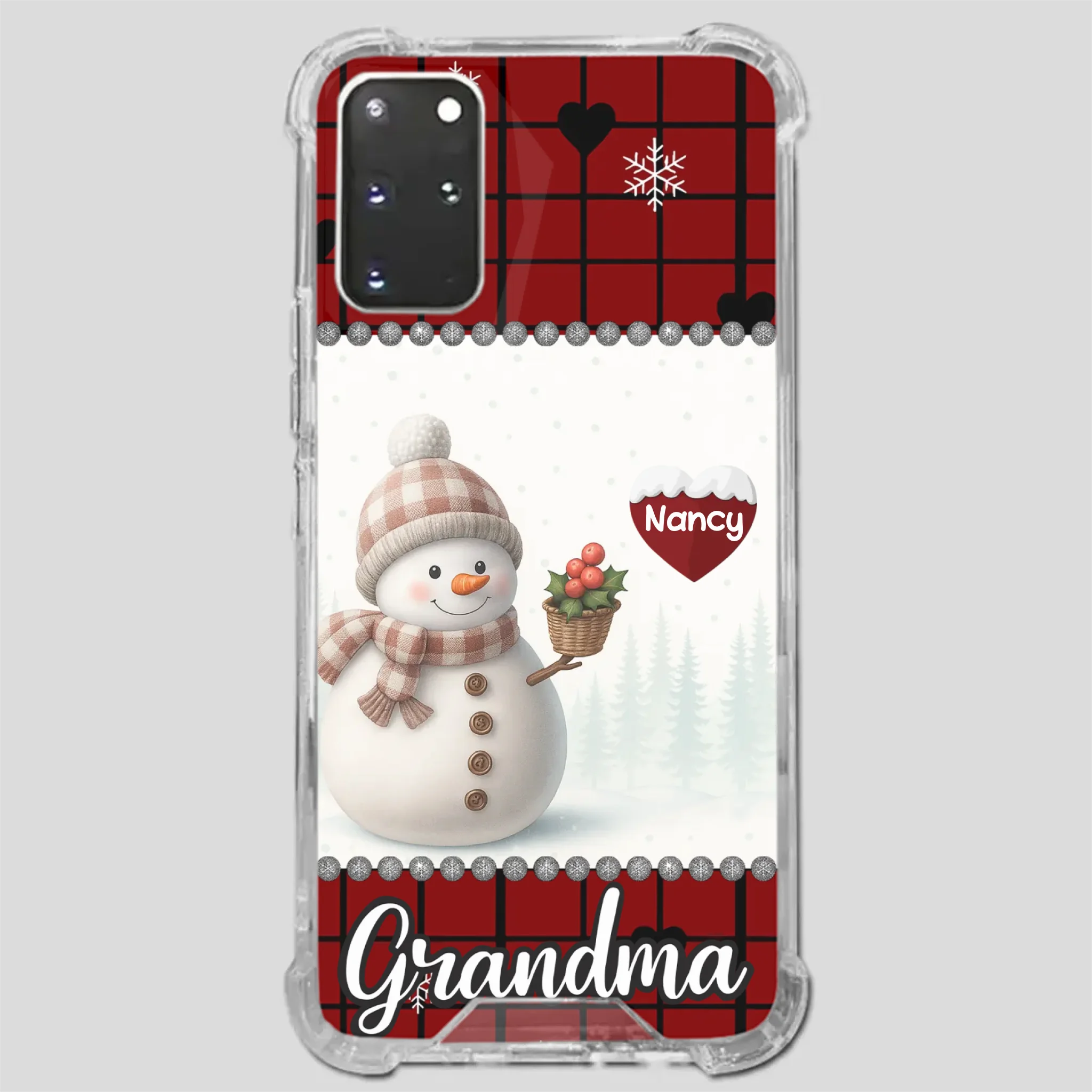 Merry Christmas Grandma – Personalized Heart Phone Case - 89Prints