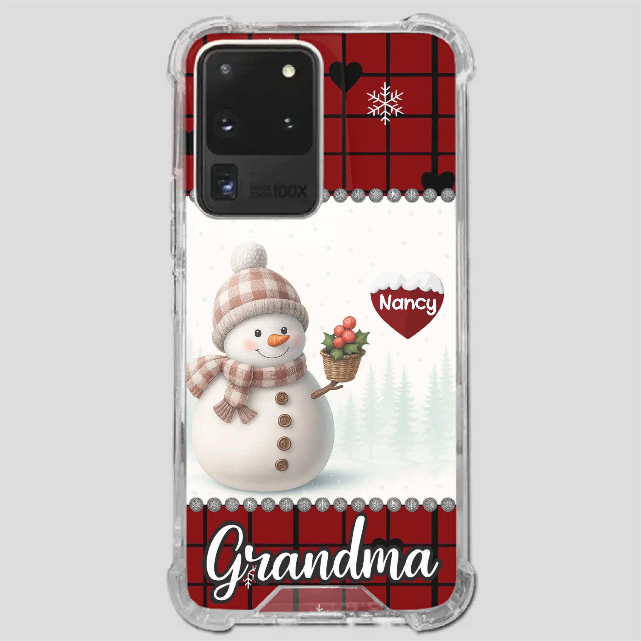 Merry Christmas Grandma – Personalized Heart Phone Case - 89Prints