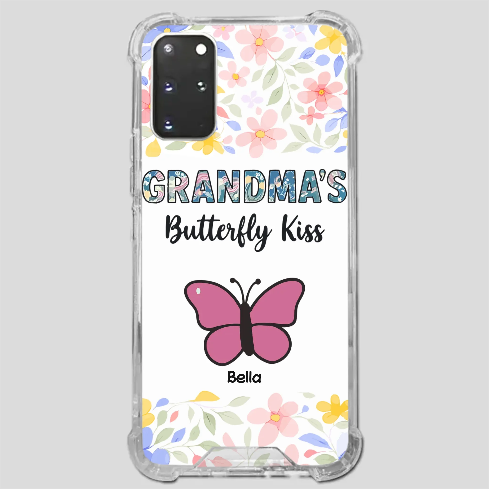 Grandma’s Butterfly Kiss Phone Case – Sweet Personalized Gift for Grandma - 89Prints