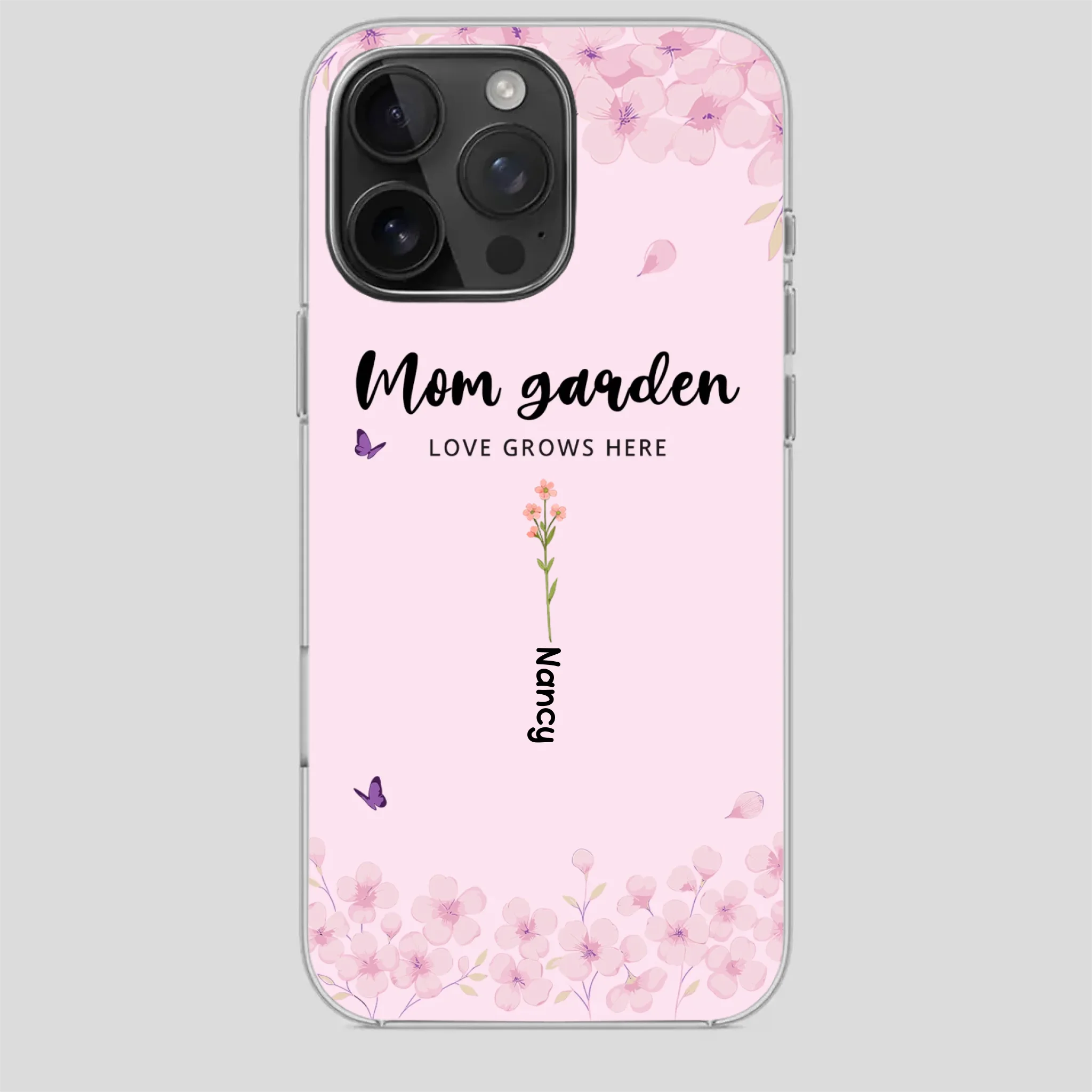 Elegant Mom’s Garden Case – Nature-Inspired Love - 89Prints