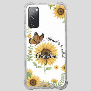 Sunflower Phone Case – Personalized Name Floral Design - 89Prints