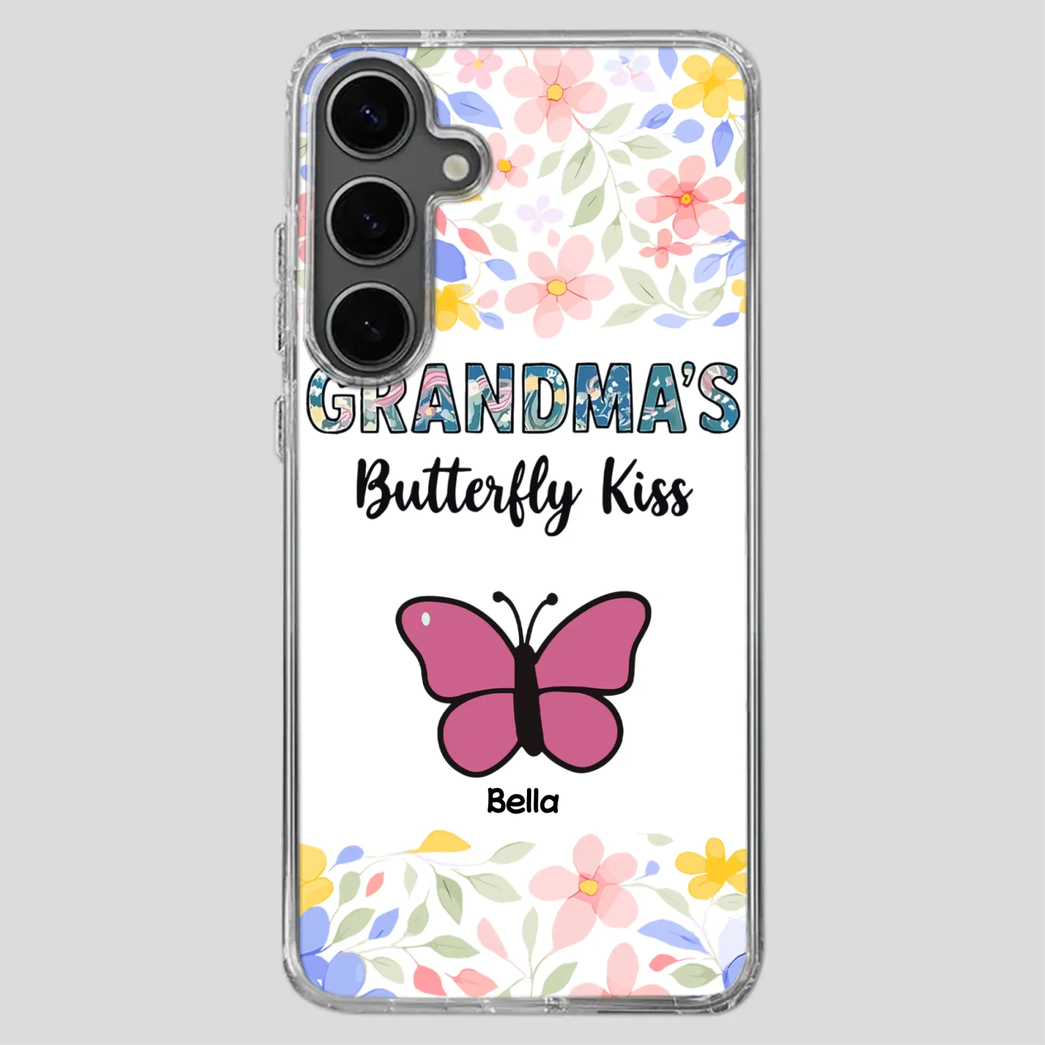 Grandma’s Butterfly Kiss Phone Case – Sweet Personalized Gift for Grandma - 89Prints