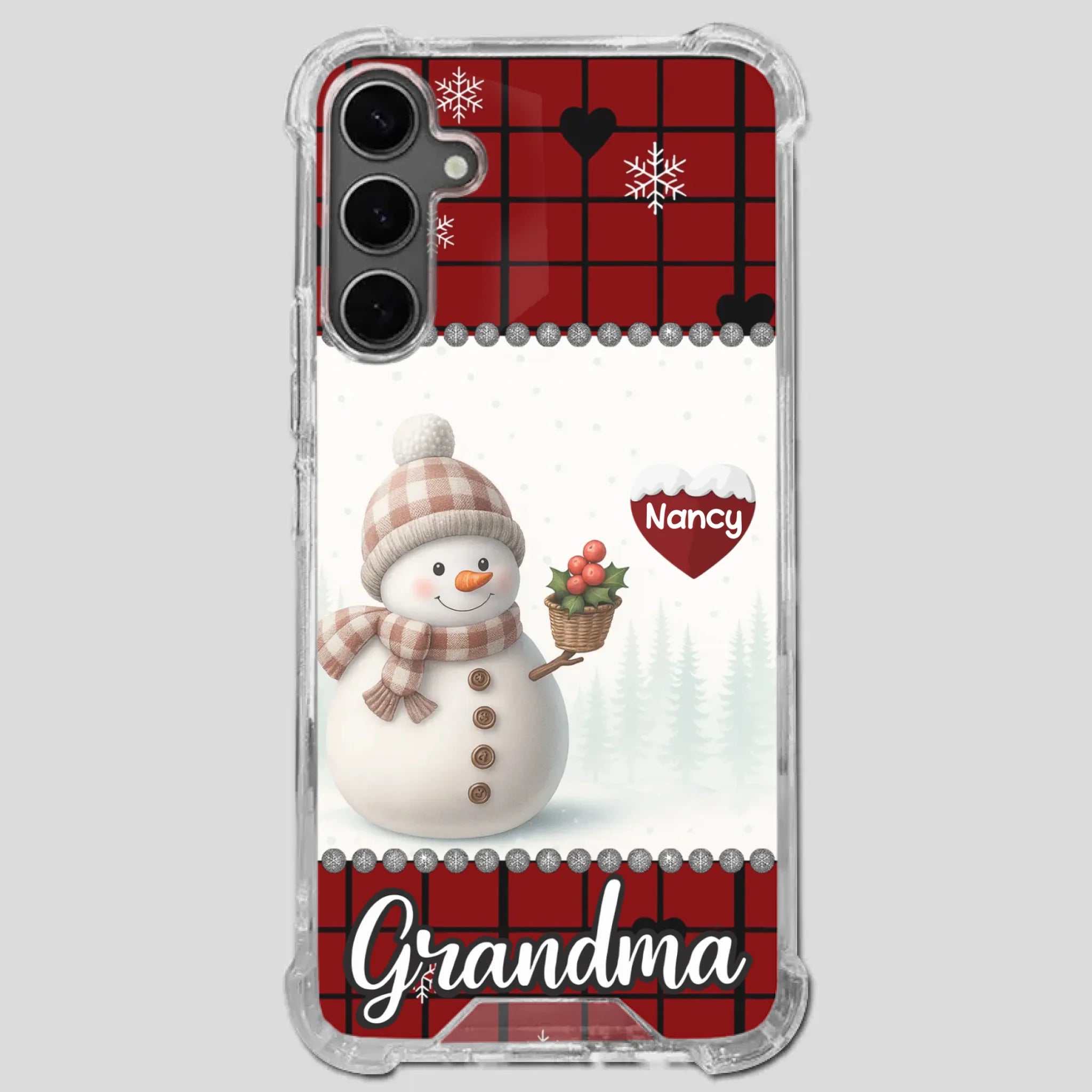 Merry Christmas Grandma – Personalized Heart Phone Case - 89Prints