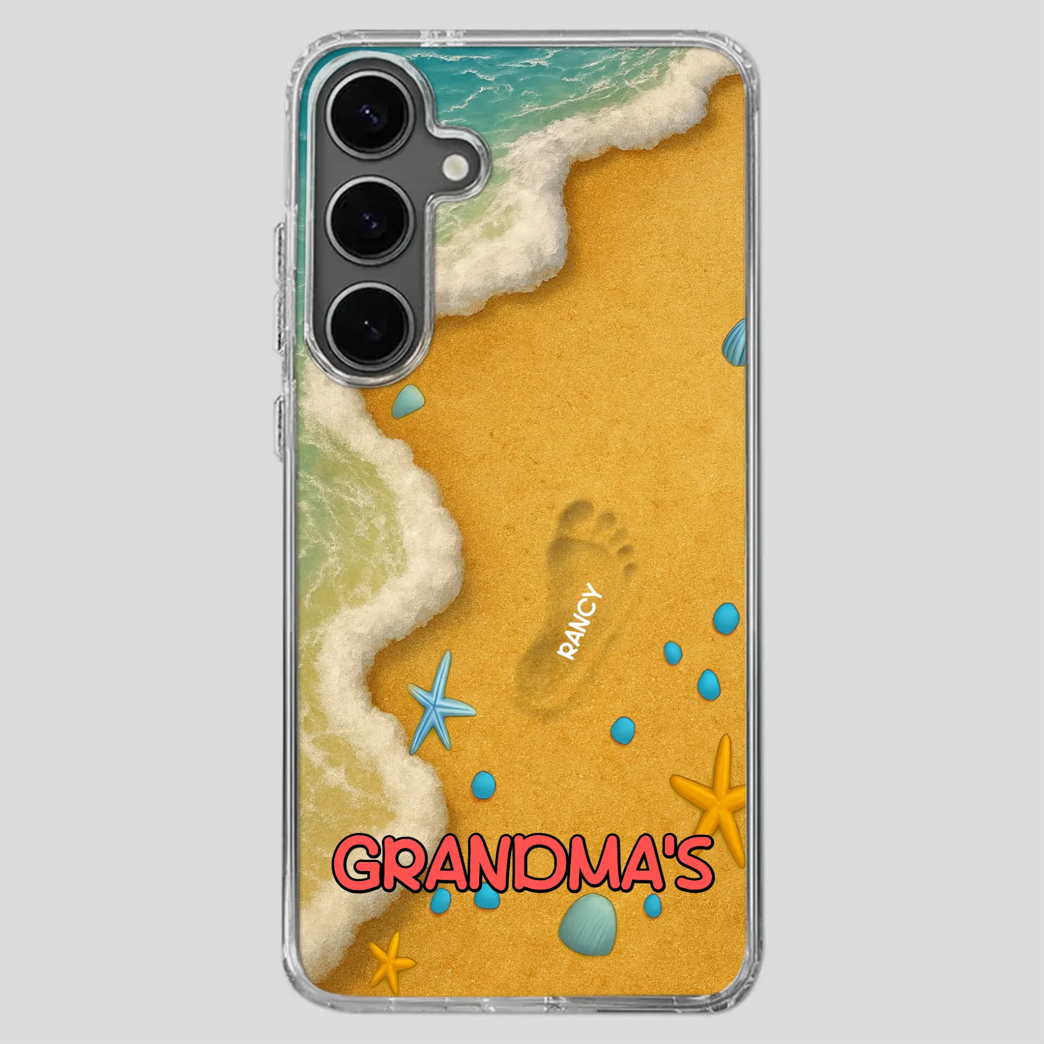 Grandma Phone Case with Flowers – Custom Name Design - 89Prints