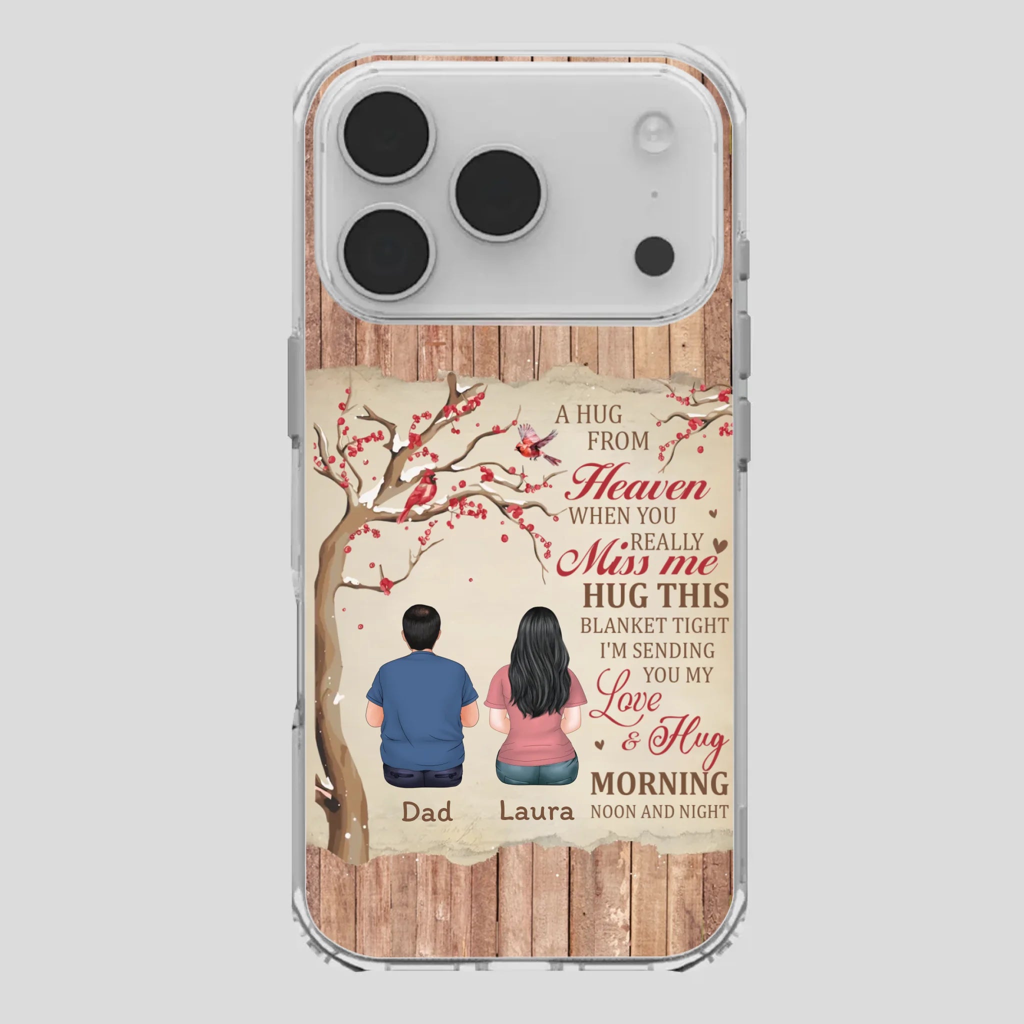 Memorial Gift – A Hug from Heaven Phone Case for Someone You Miss - 89Prints