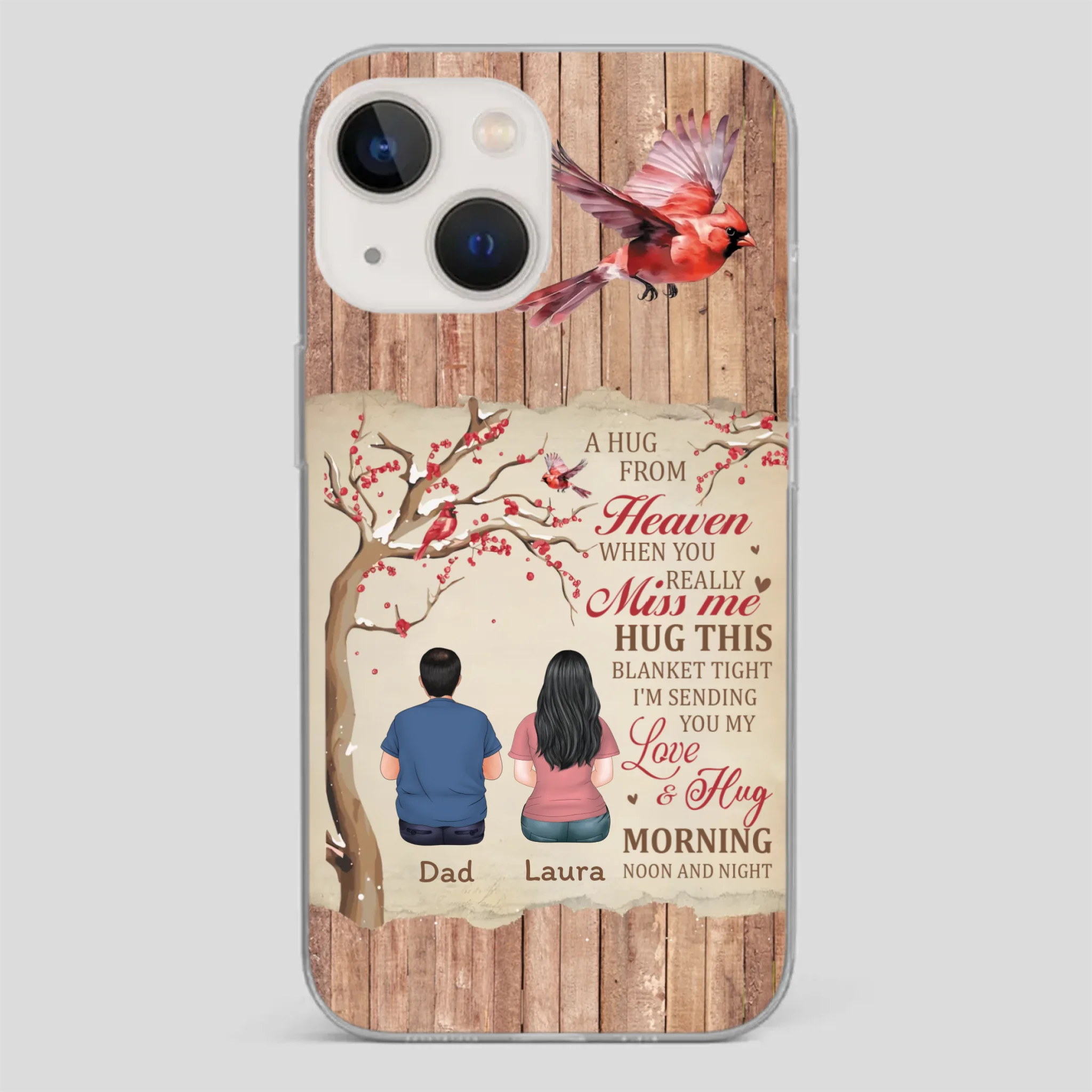 Memorial Gift – A Hug from Heaven Phone Case for Someone You Miss - 89Prints