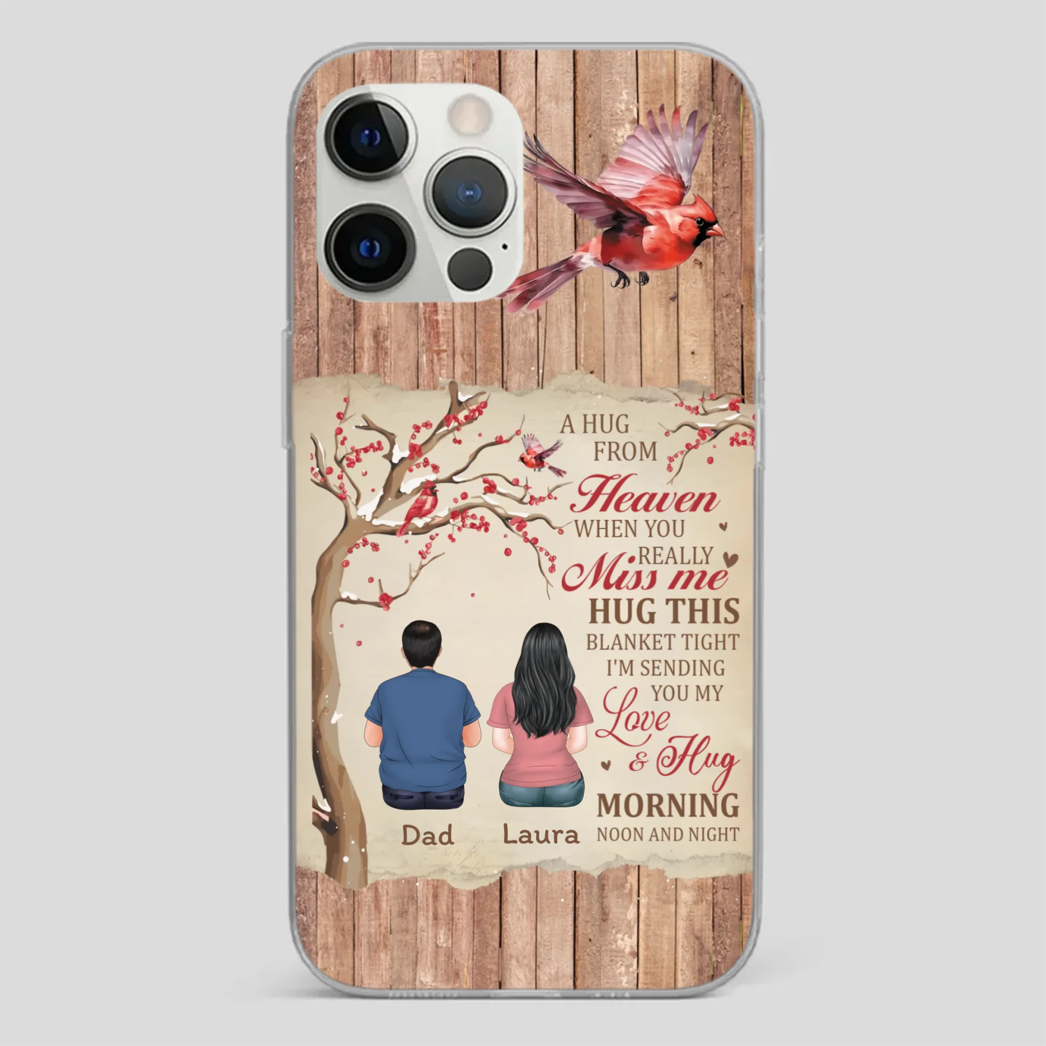 Memorial Gift – A Hug from Heaven Phone Case for Someone You Miss - 89Prints