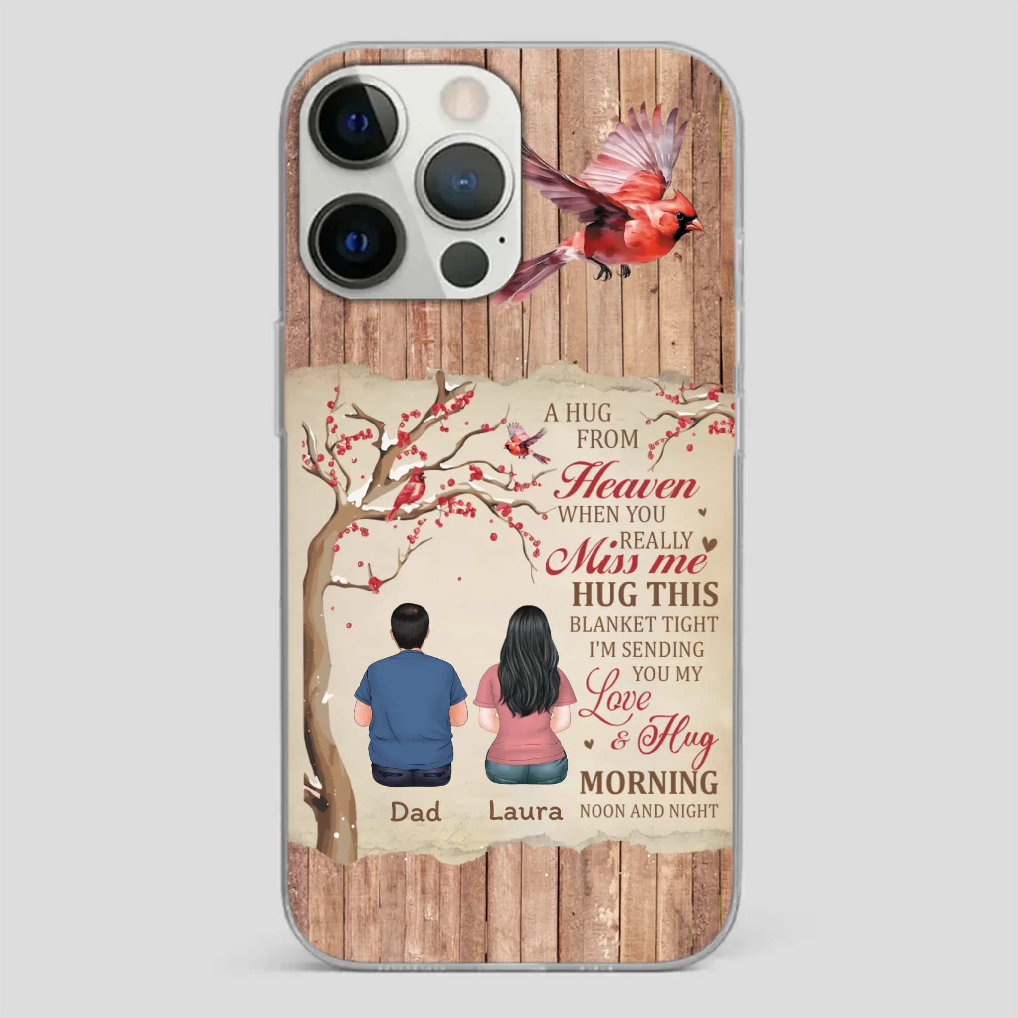 Memorial Gift – A Hug from Heaven Phone Case for Someone You Miss - 89Prints